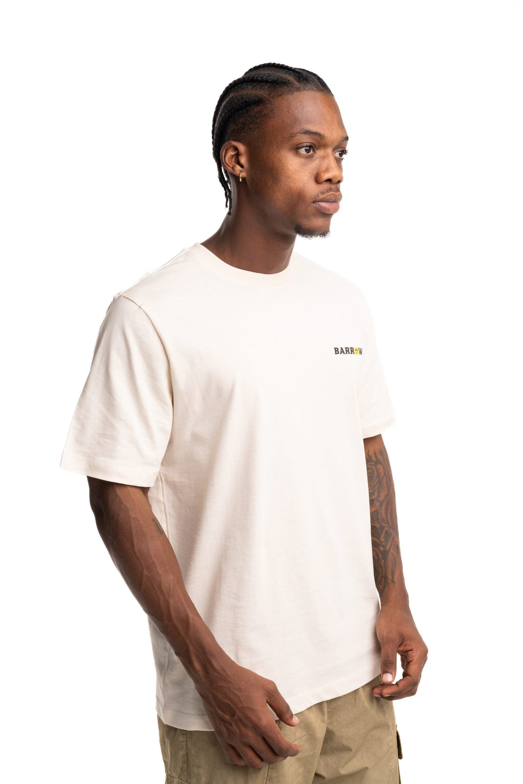 Barrow Men's Jersey T Shirt Cream | F5BWUATH127-013