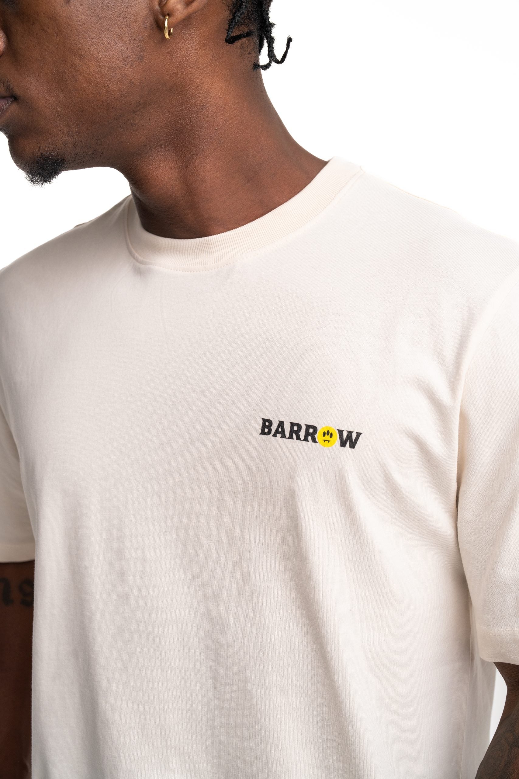 Barrow Men's Jersey T Shirt Cream | F5BWUATH127-013
