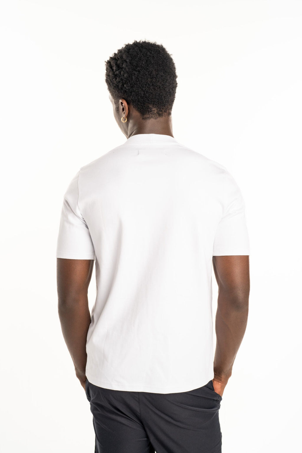 Hydraulics Men's Logo Embroidered Collar Tee White V2