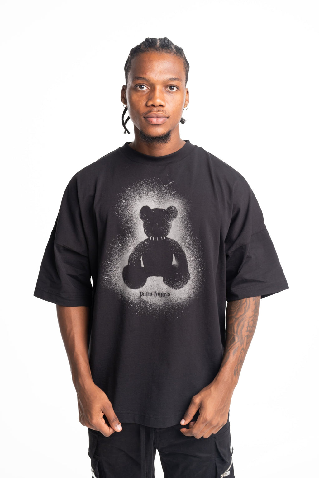 Palm Angels Men's Spray Bear Over Tee | PMAA10BS26JER002-1007