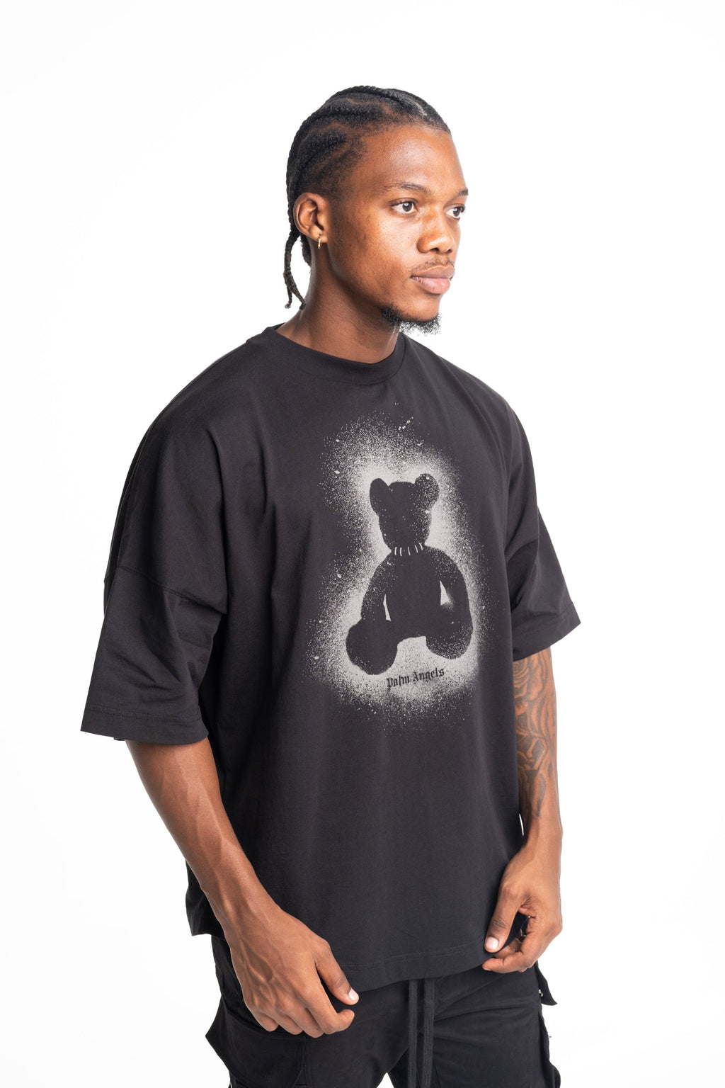 Palm Angels Men's Spray Bear Over Tee | PMAA10BS26JER002-1007
