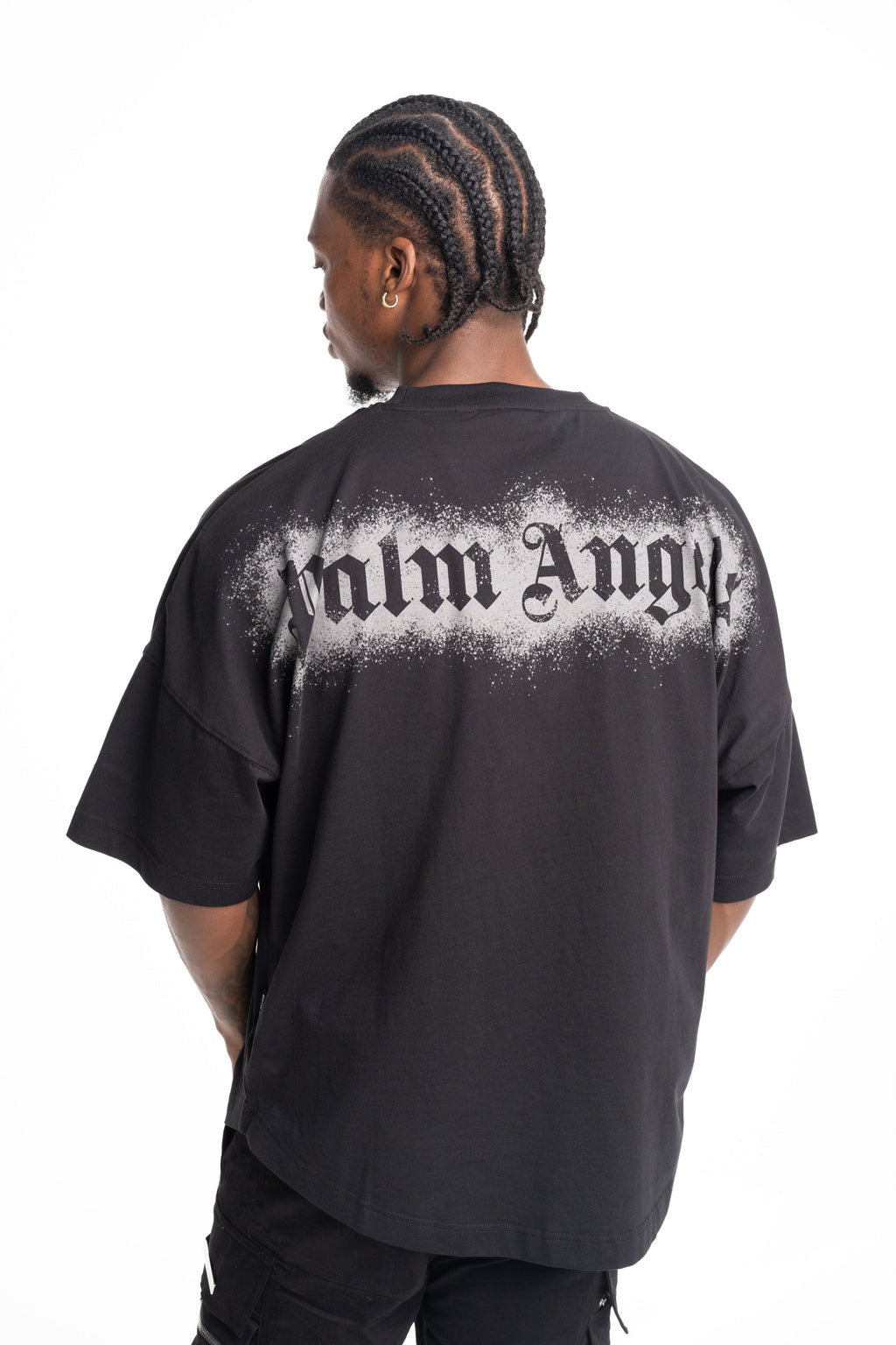 Palm Angels Men's Spray Bear Over Tee | PMAA10BS26JER002-1007