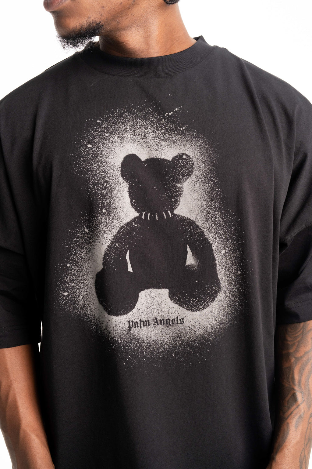 Palm Angels Men's Spray Bear Over Tee | PMAA10BS26JER002-1007
