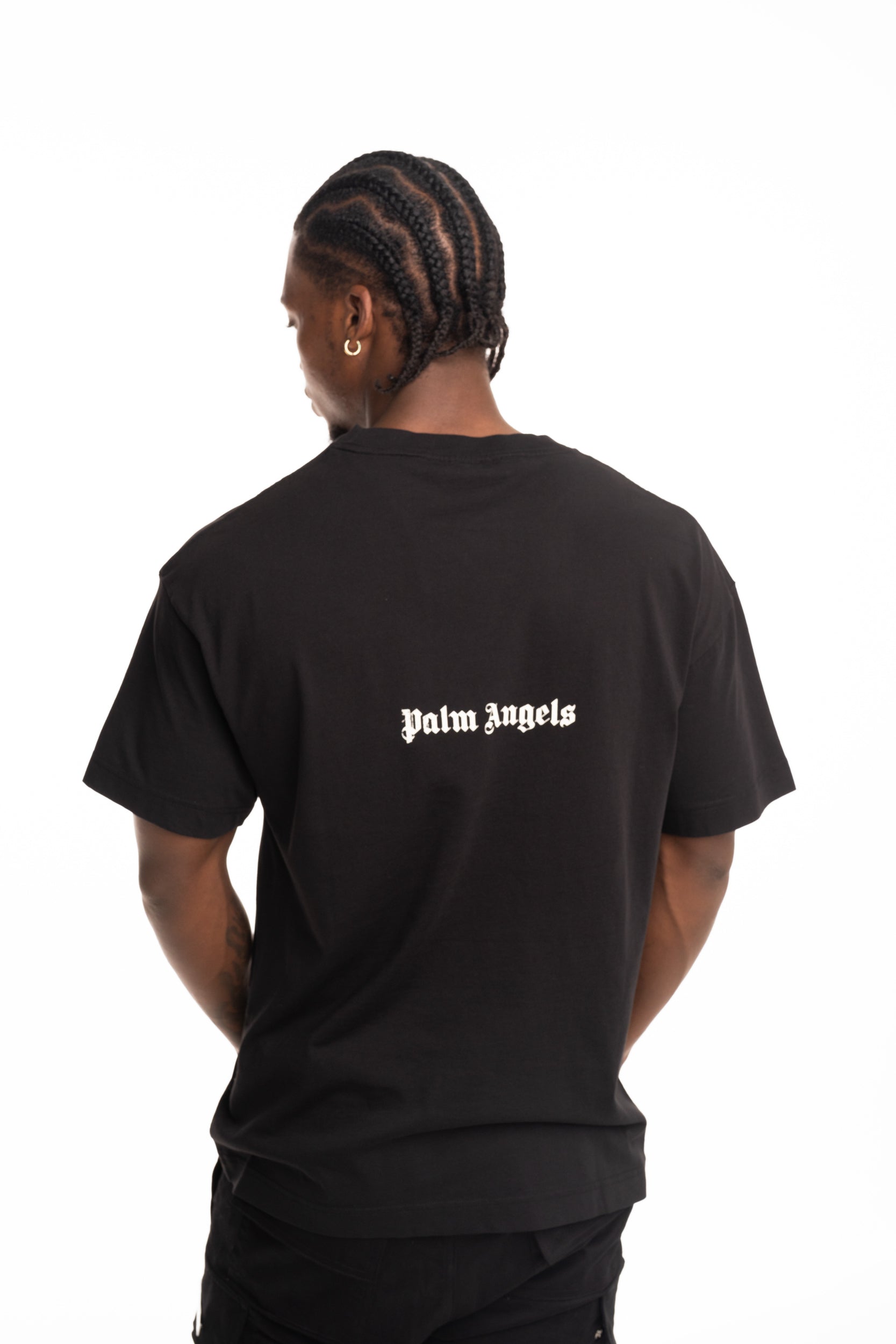 Palm Angels Men's Statement Regular Tee | PMAA109S26JER005-1003