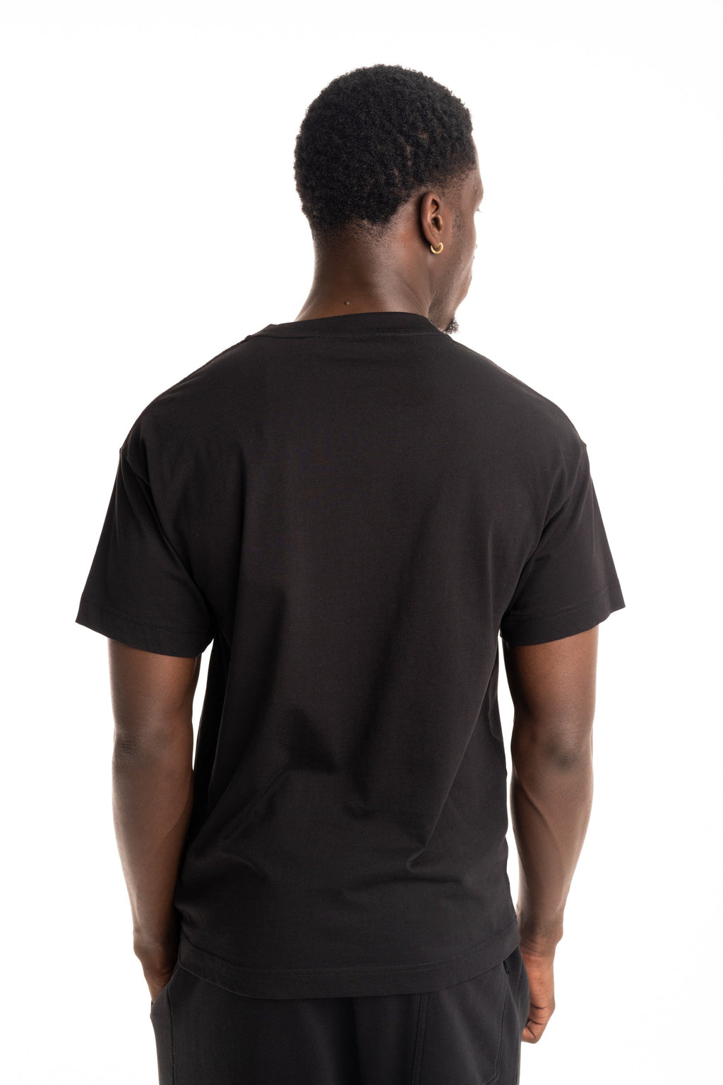 (Core) Palm Angels Men's Neck Logo Regular Tee | PMAA109S26JER008-1025