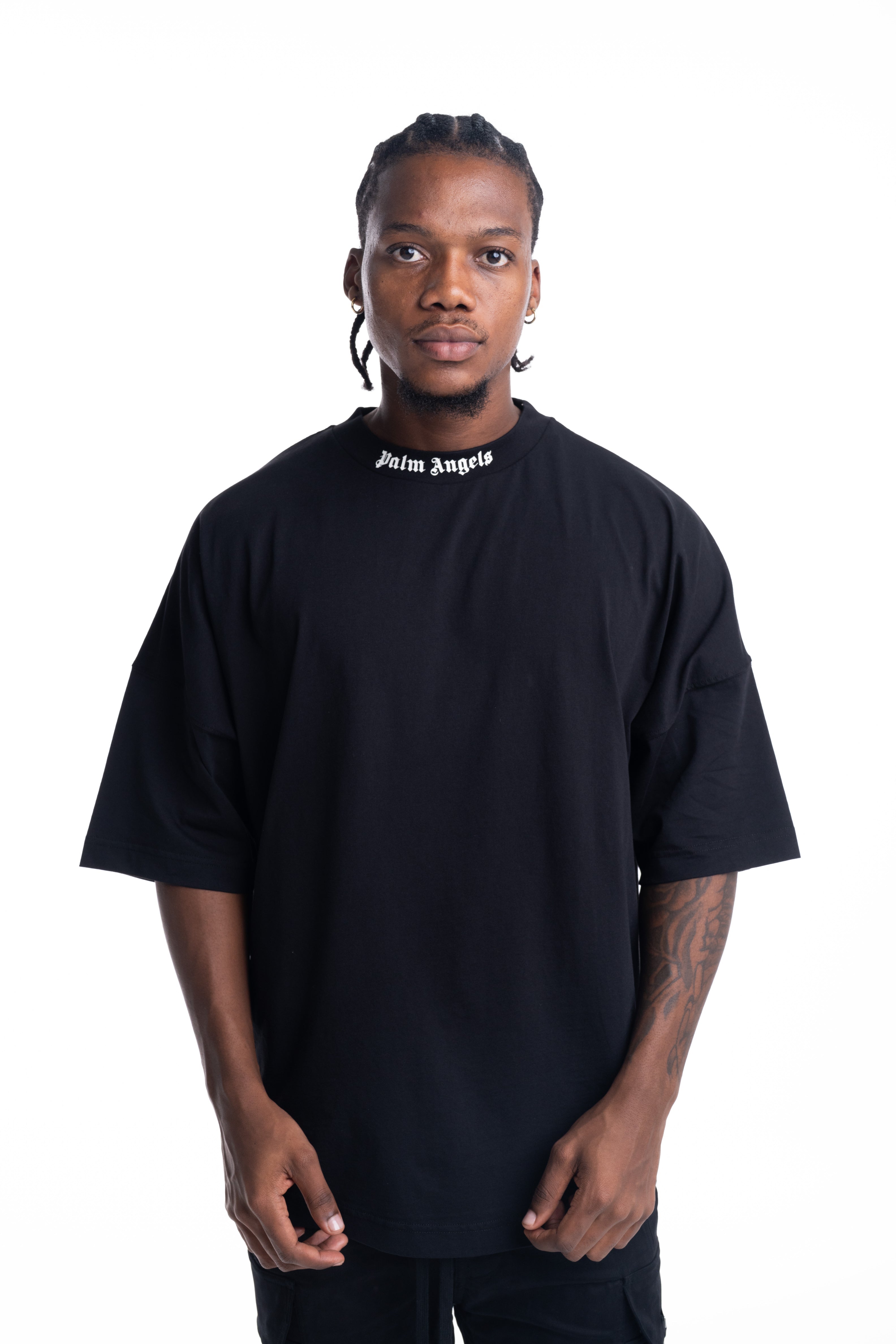(Core) Palm Angels Men's Classic Logo Over Tee | PMAA10BS26JER001-1003