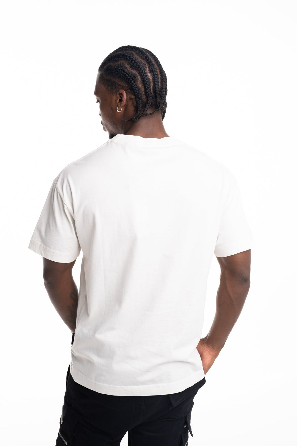 (Core) Palm Angels Men's Neck Logo Regular Tee | PMAA109S26JER008-0310