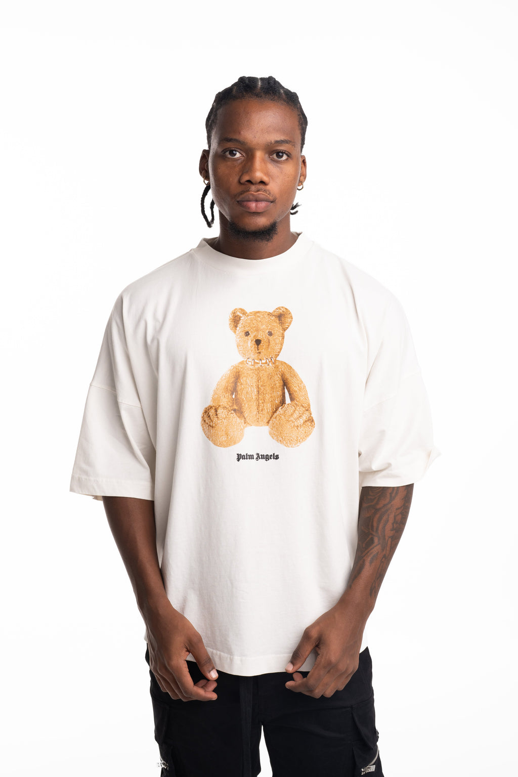 Palm Angels Men's Bear Over Tee | PMAA10BS26JER004-0360