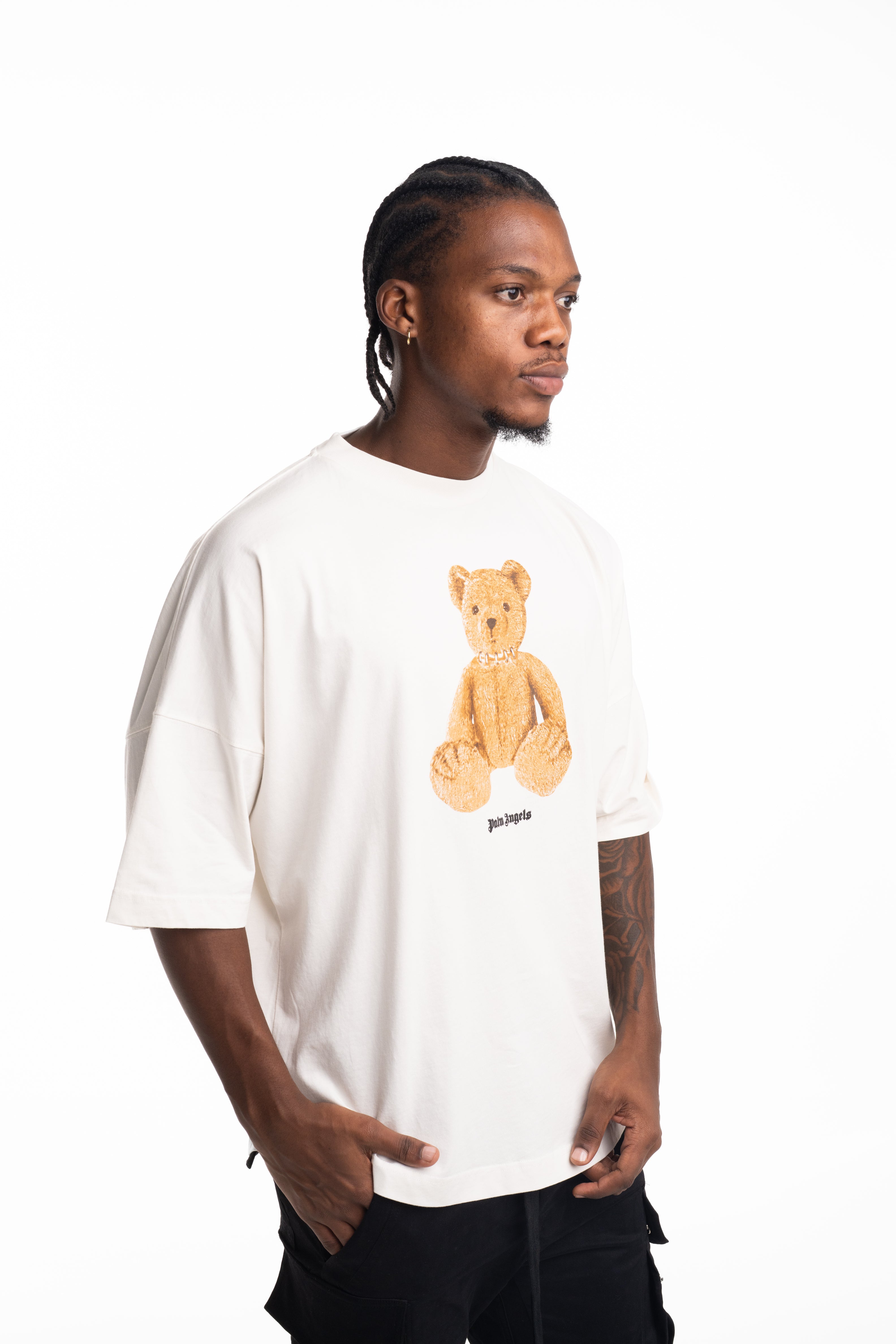 Palm Angels Men's Bear Over Tee | PMAA10BS26JER004-0360