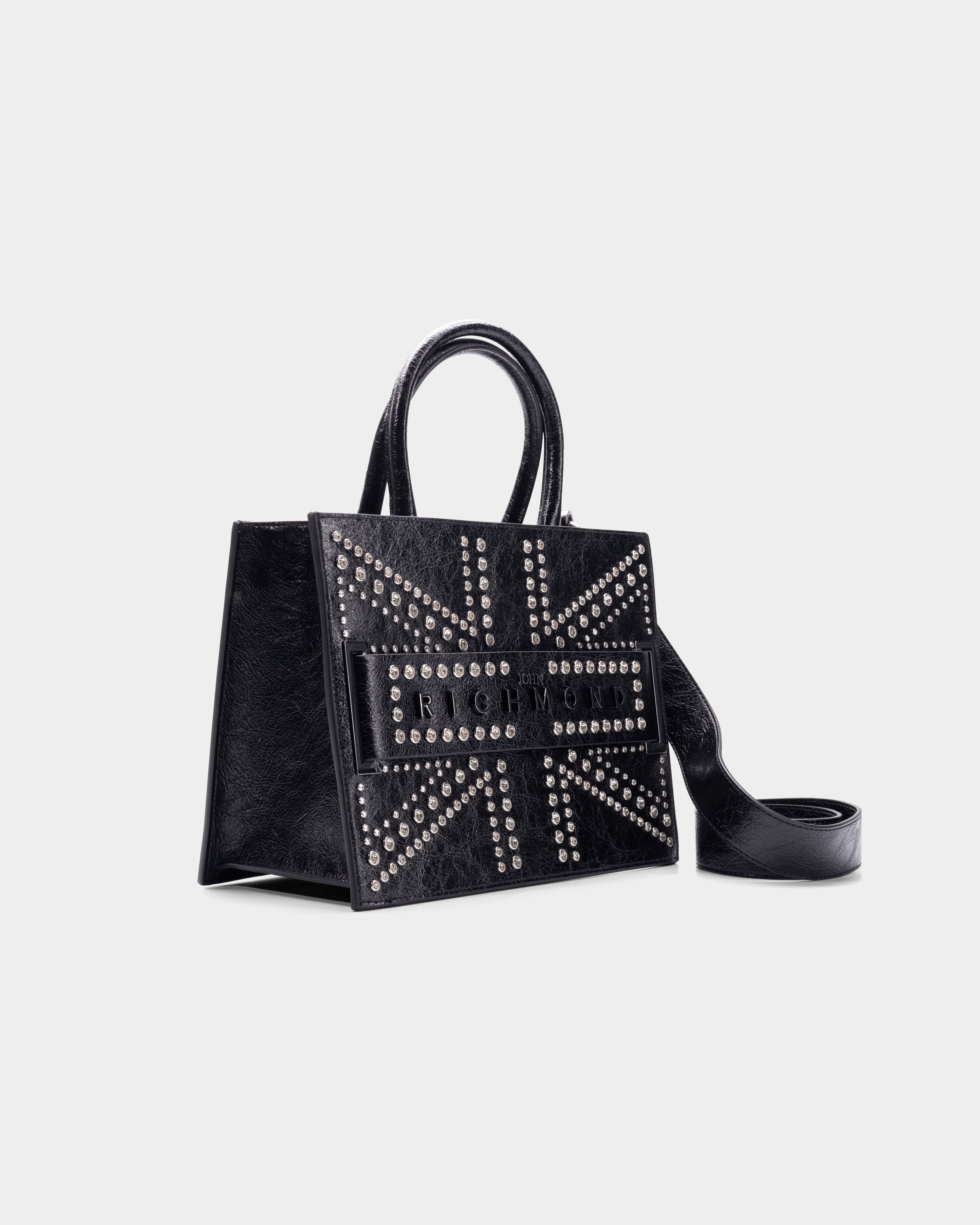 John Richmond Ladies Akod Tote Bag | RWP26143BOAPX-Black