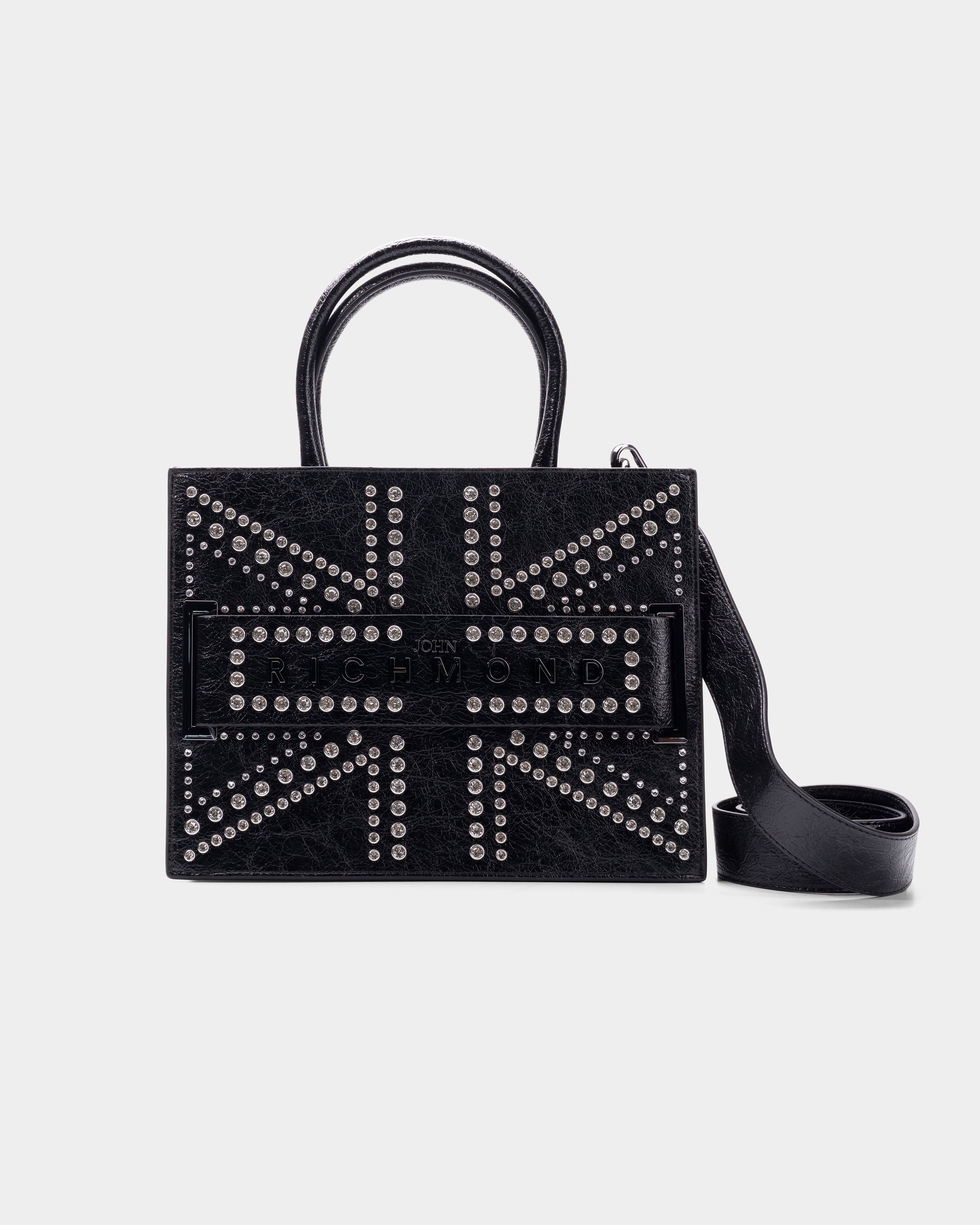 John Richmond Ladies Akod Tote Bag | RWP26143BOAPX-Black