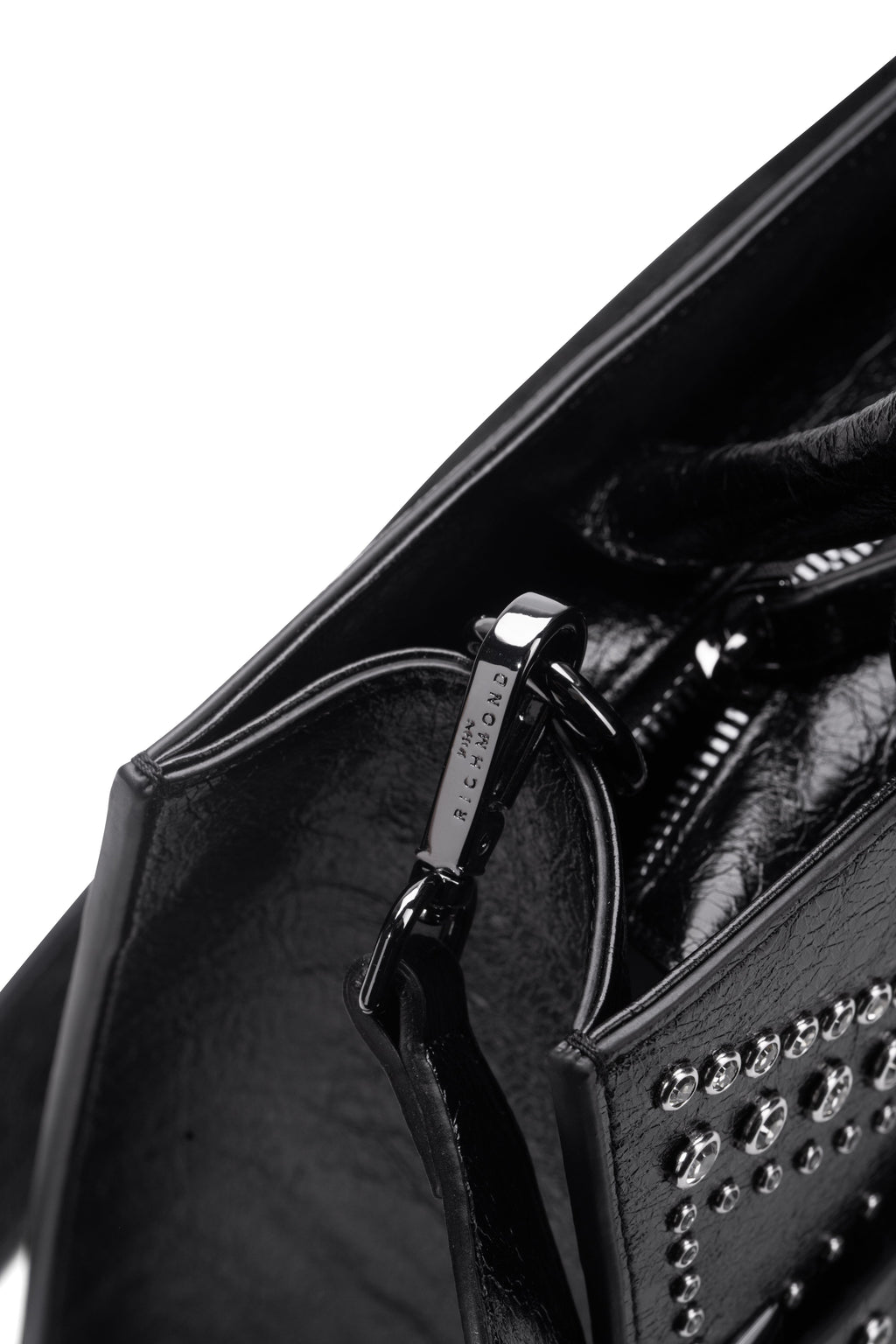 John Richmond Ladies Akod Tote Bag | RWP26143BOAPX-Black