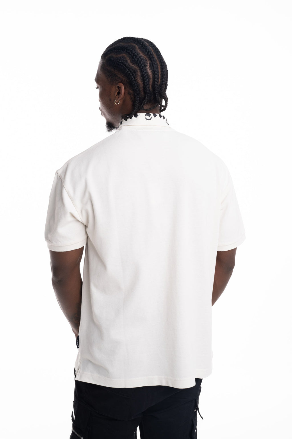 Palm Angels Men's Neck Logo SS Polo | PMGB012S26FAB003-0310