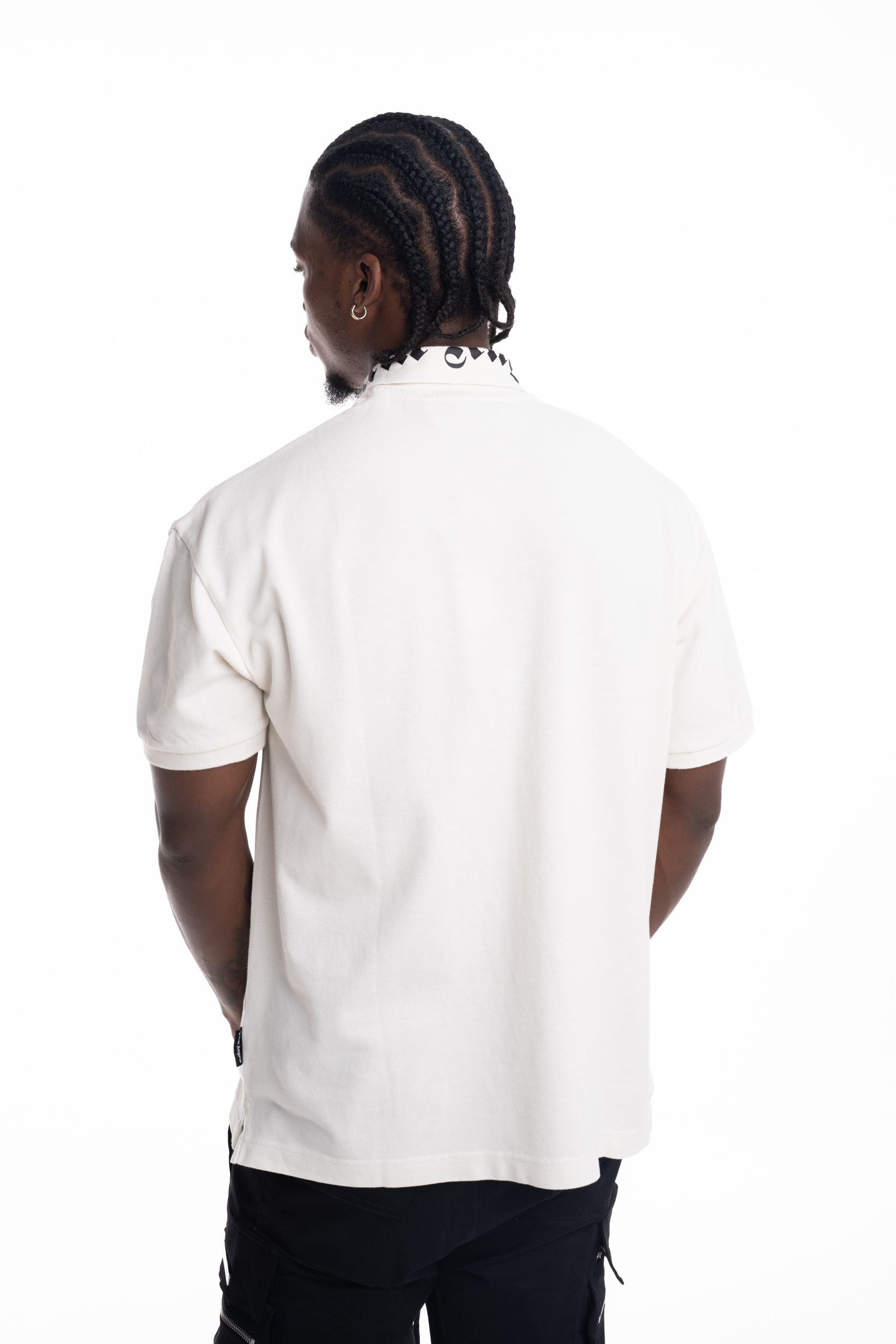 Palm Angels Men's Neck Logo SS Polo | PMGB012S26FAB003-0310