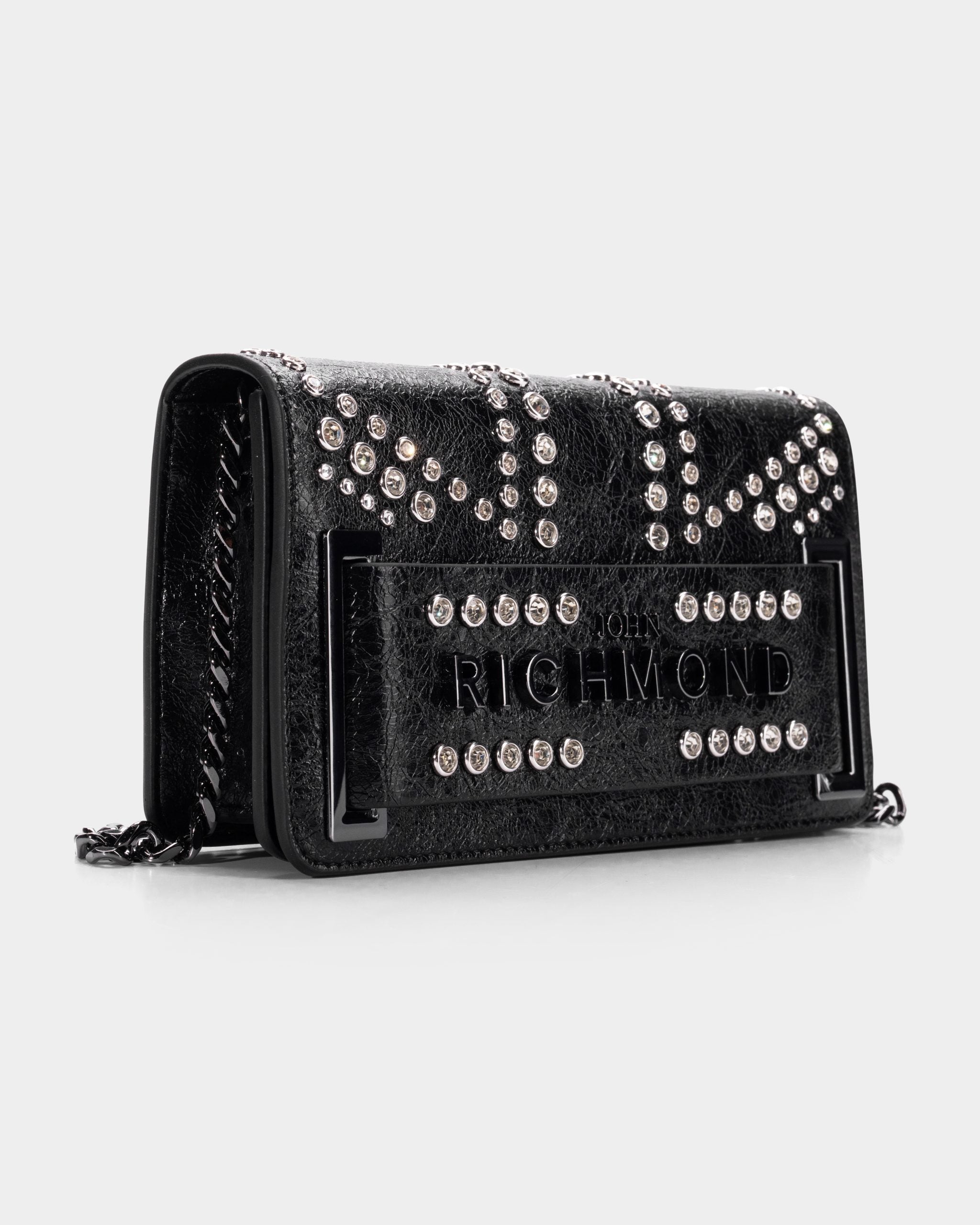 John Richmond Ladies Meghal Shoulder Bag | RWP26148BOAPX-Black