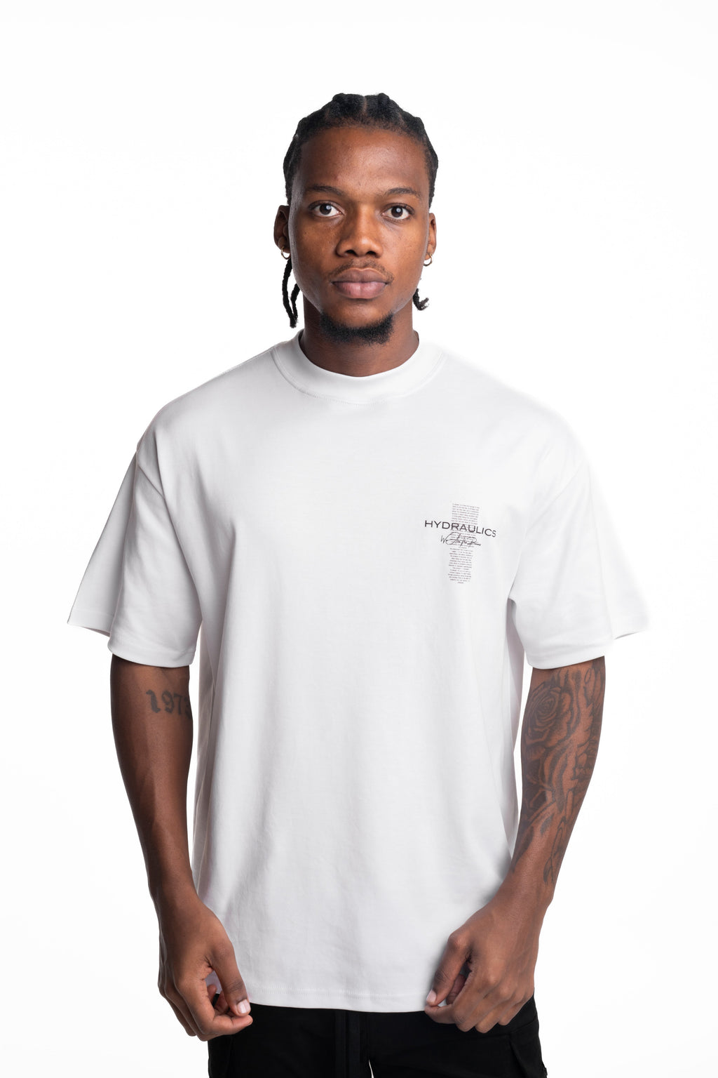 Hydraulics We Are The Pioneers Oversized Fit T Shirt White |
