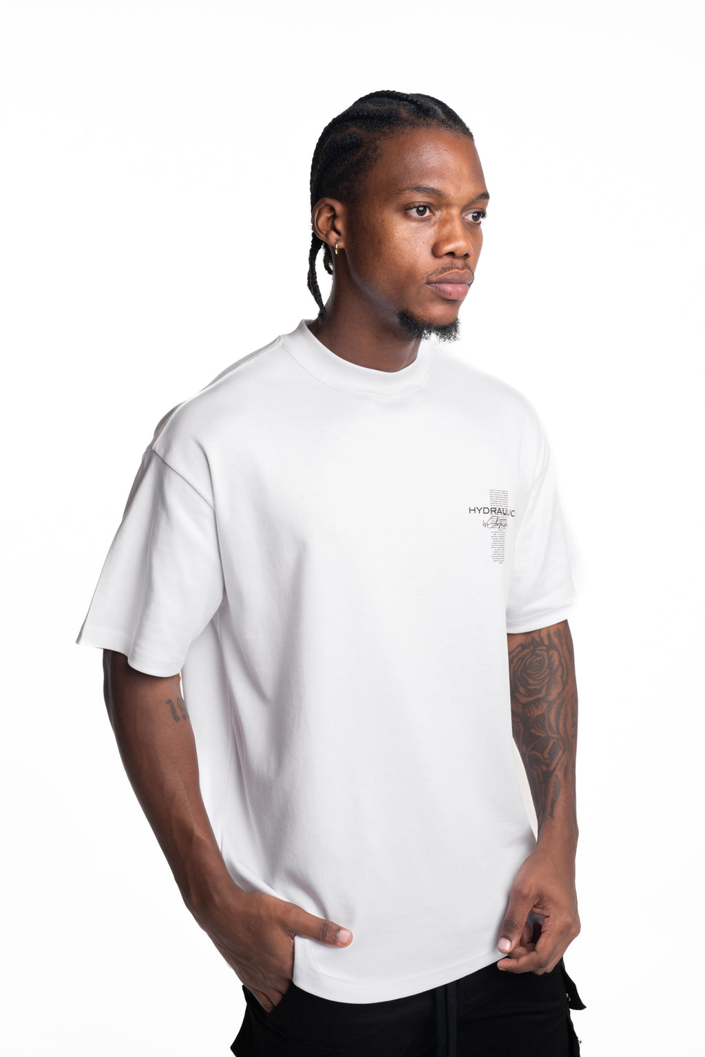 Hydraulics We Are The Pioneers Oversized Fit T Shirt White |