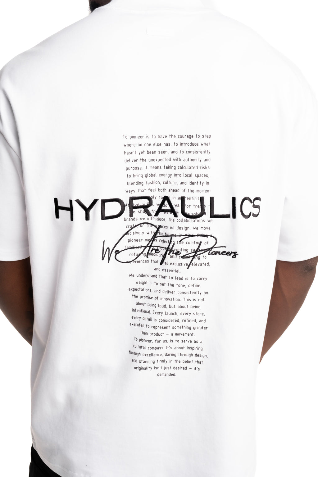 Hydraulics We Are The Pioneers Oversized Fit T Shirt White |