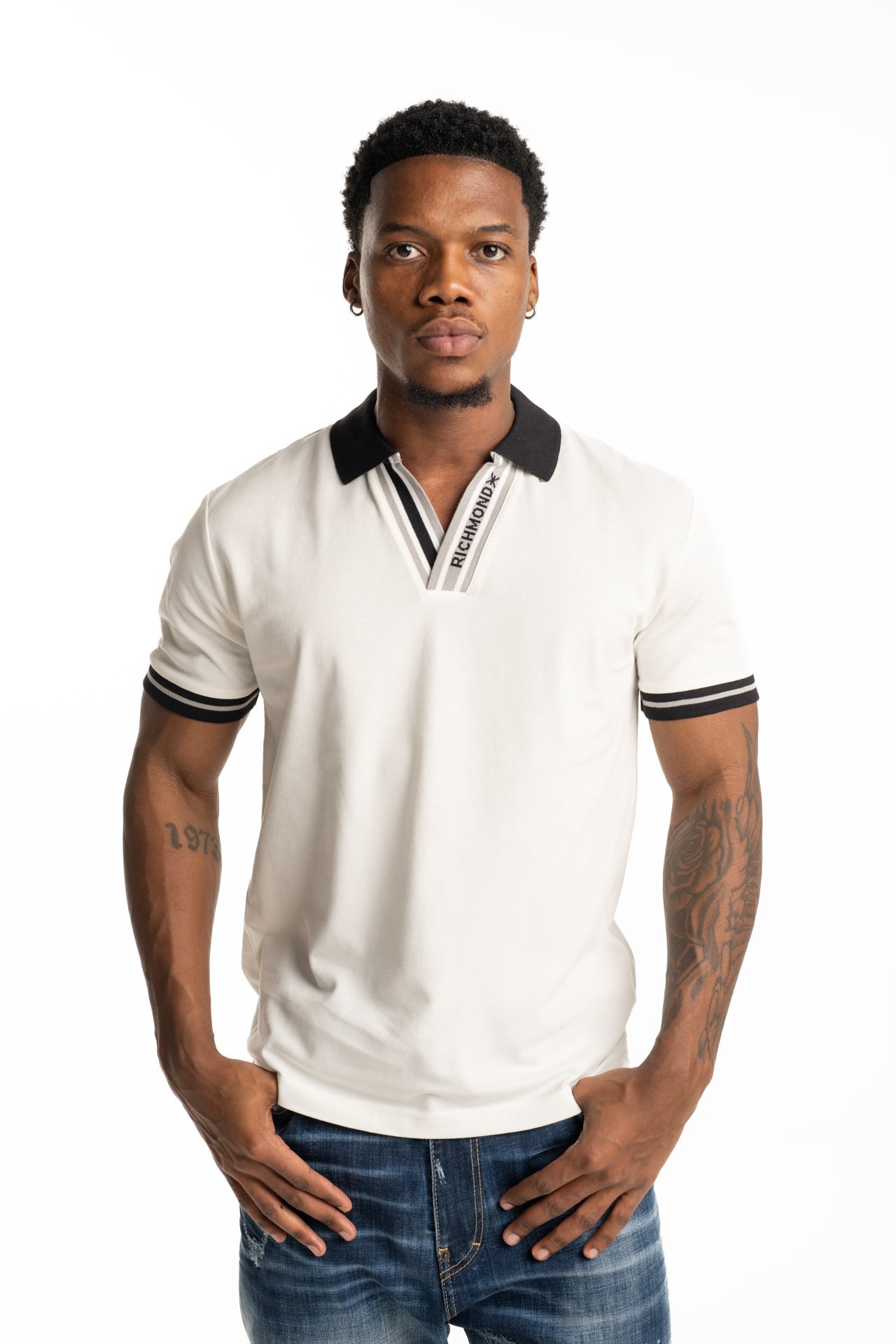 John Richmond Men's Moyim Polo | UMP26013POGKF-Off White