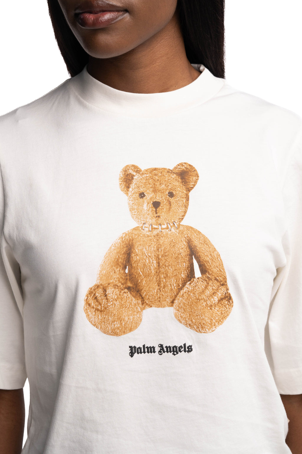 Palm Angels Ladies Bear Boxy Tee | PWAA079S26JER006-0360