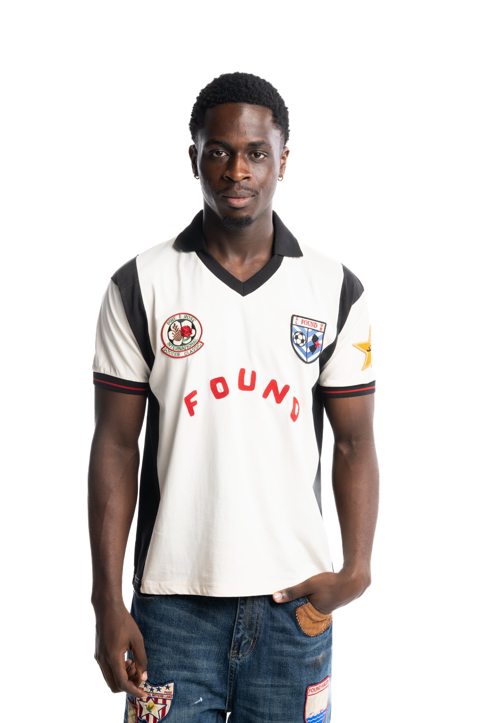 Found Men's Union Soccer Jersey Vintage Cream | FOSS26TT05012-6358