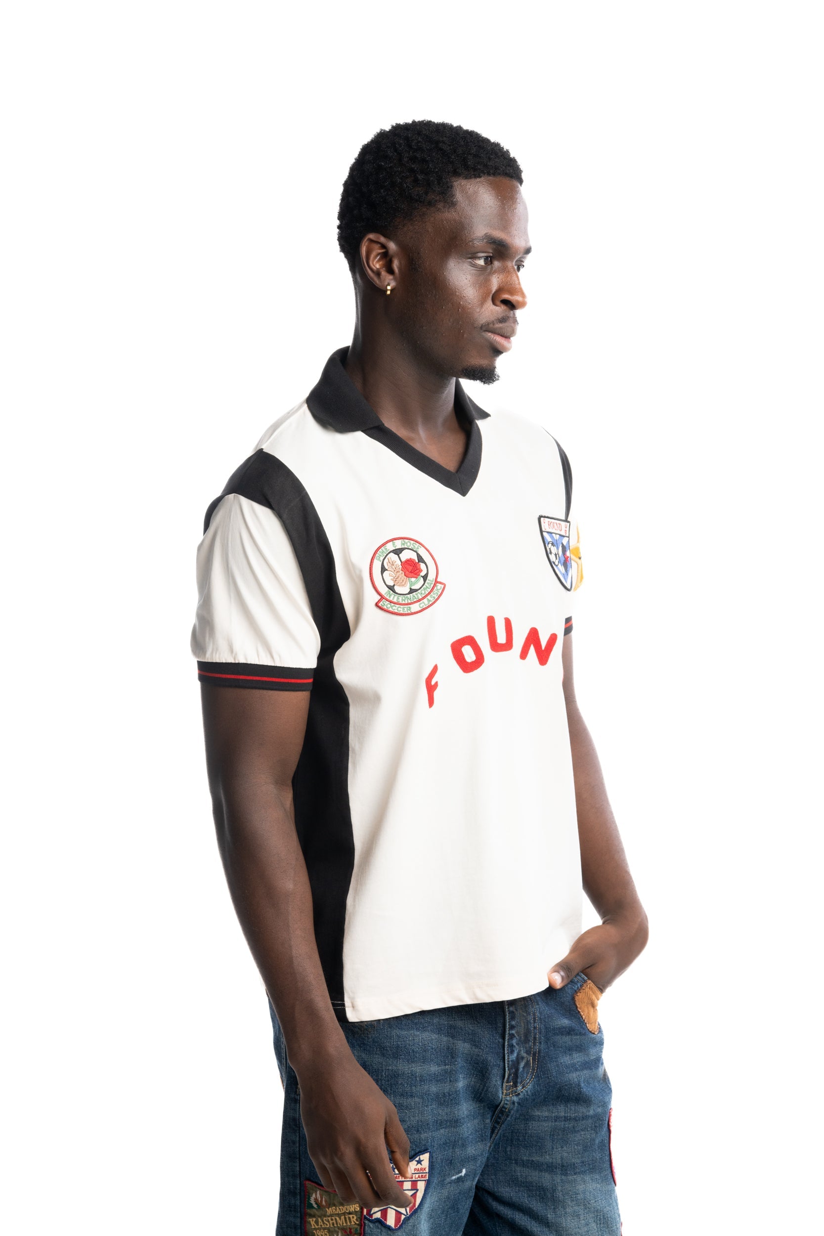 Found Men's Union Soccer Jersey Vintage Cream | FOSS26TT05012-6358