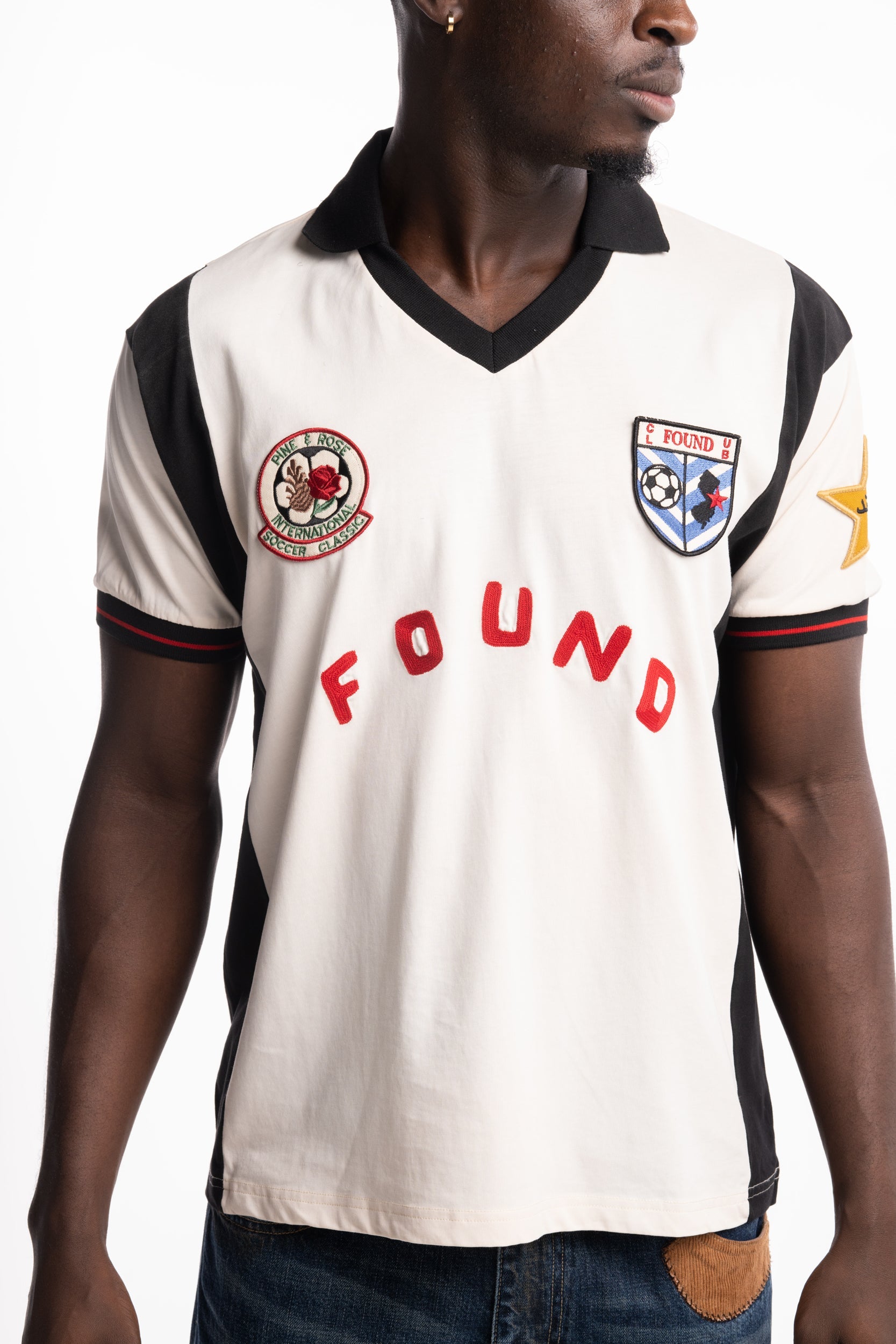 Found Men's Union Soccer Jersey Vintage Cream | FOSS26TT05012-6358