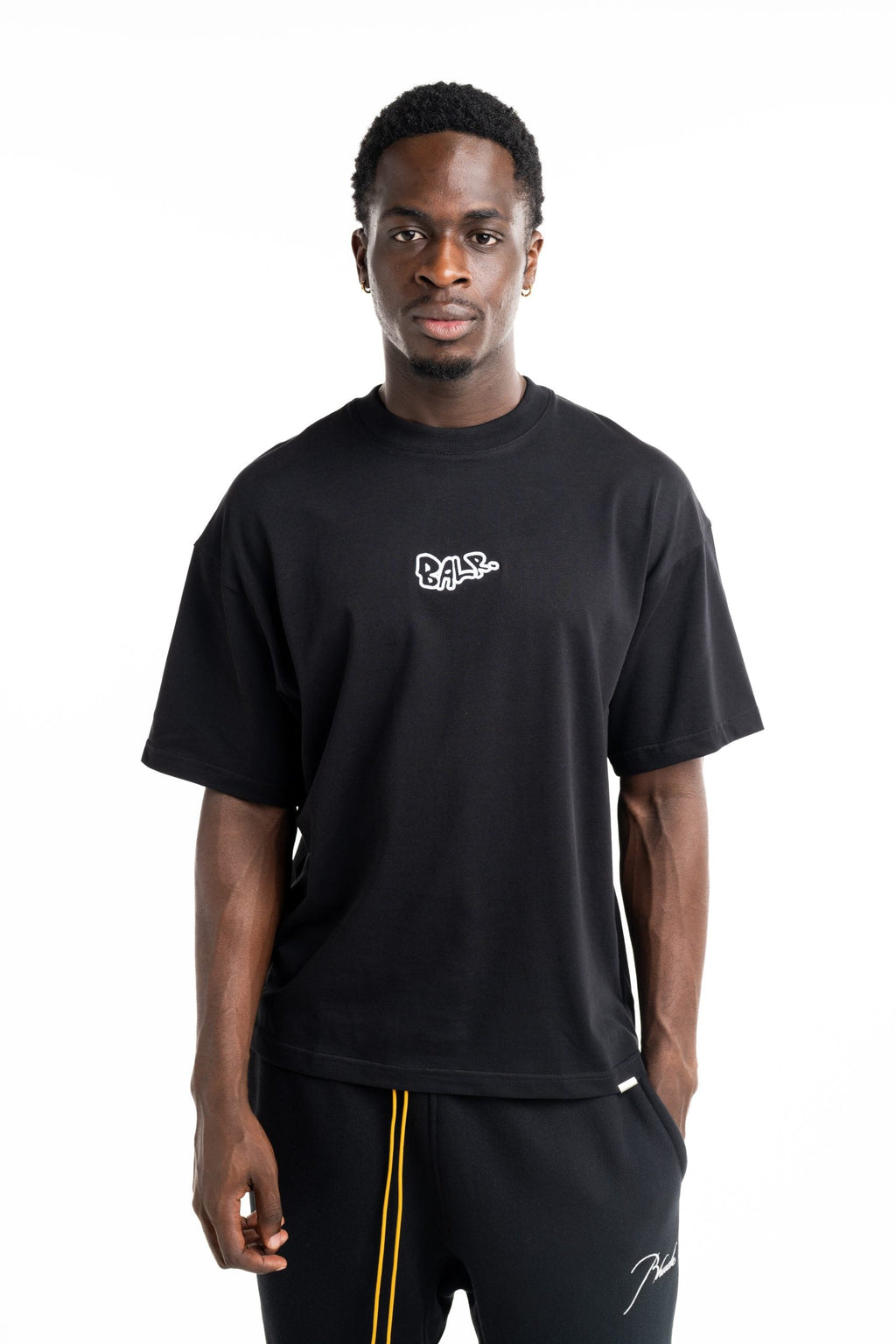 BALR Men's BALR X Hydraulics Game Of The God T Shirt | B1112.1397-Jet Black