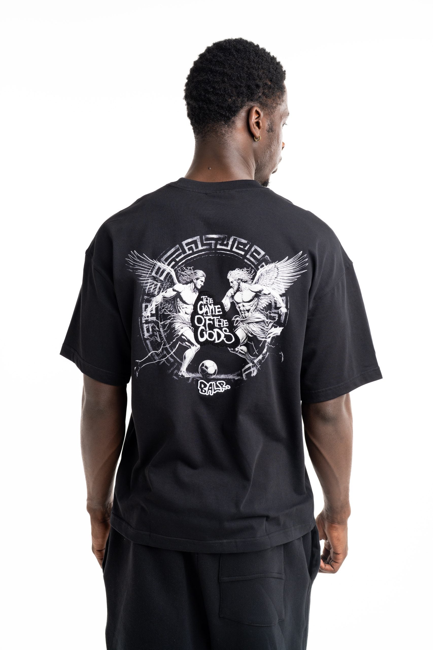 BALR Men's BALR X Hydraulics Game Of The God T Shirt | B1112.1397-Jet Black