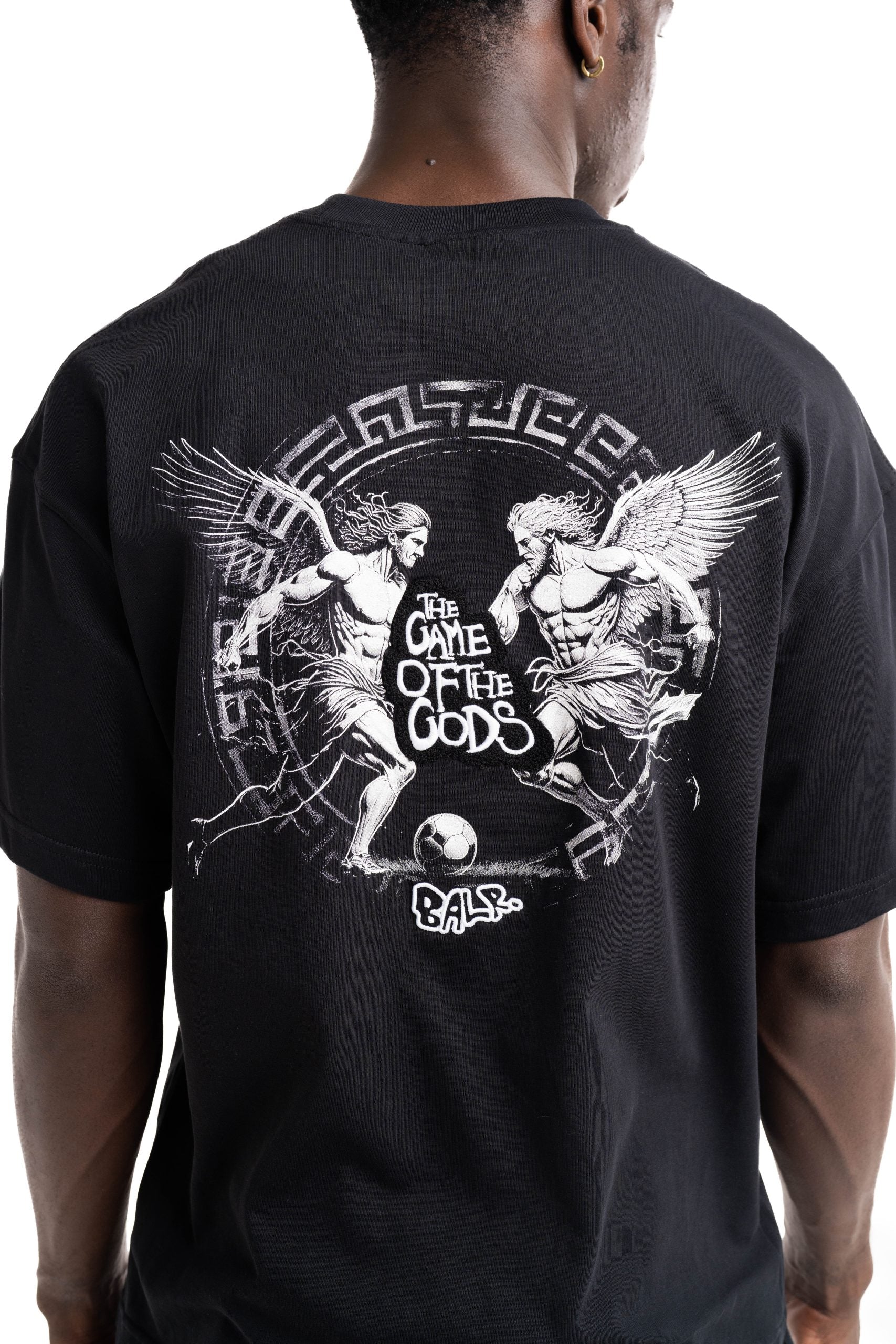 BALR Men's BALR X Hydraulics Game Of The God T Shirt | B1112.1397-Jet Black