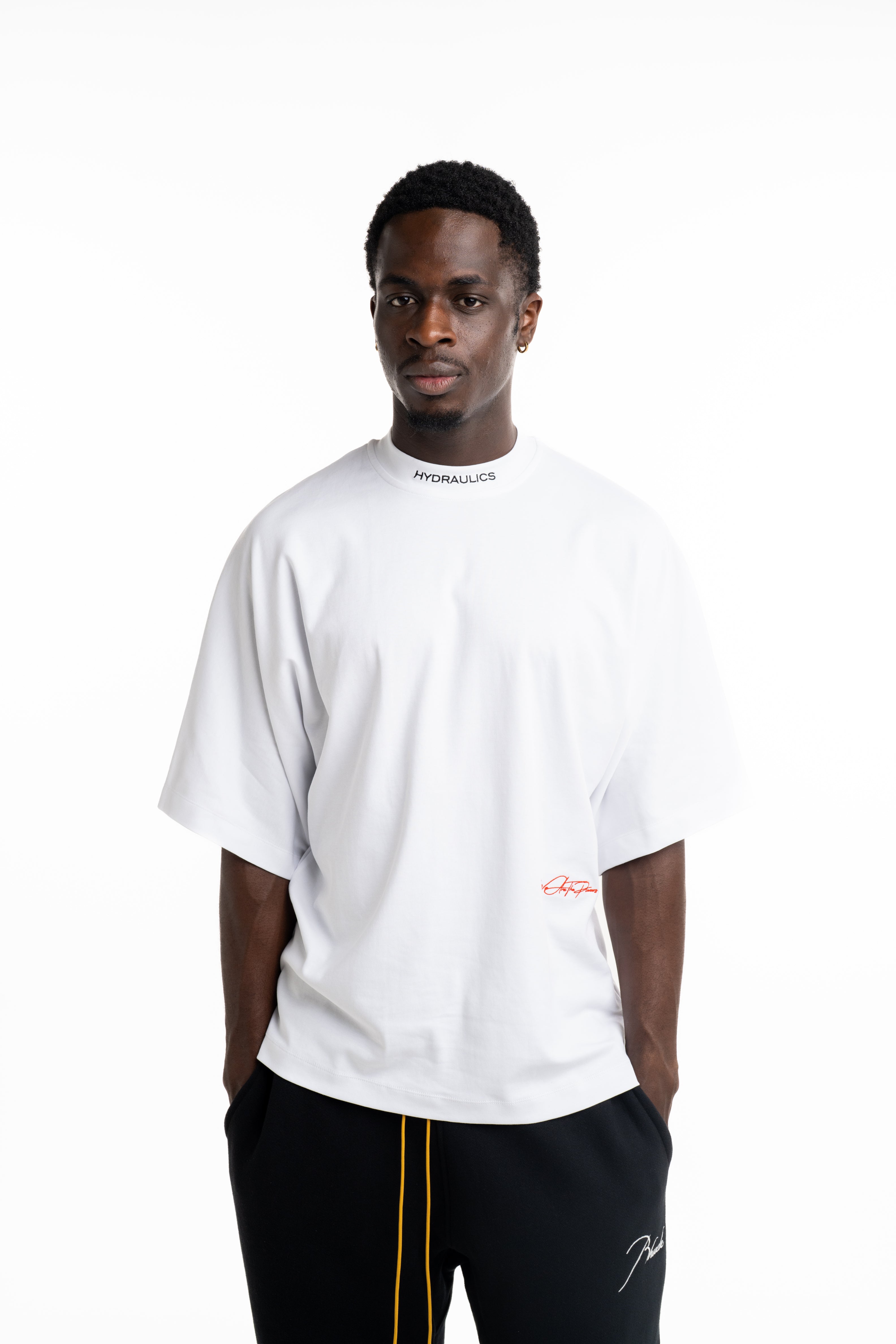 Hydraulics Men's We Are The Pioneers Co-ordinates Super Oversized T Shirt White |