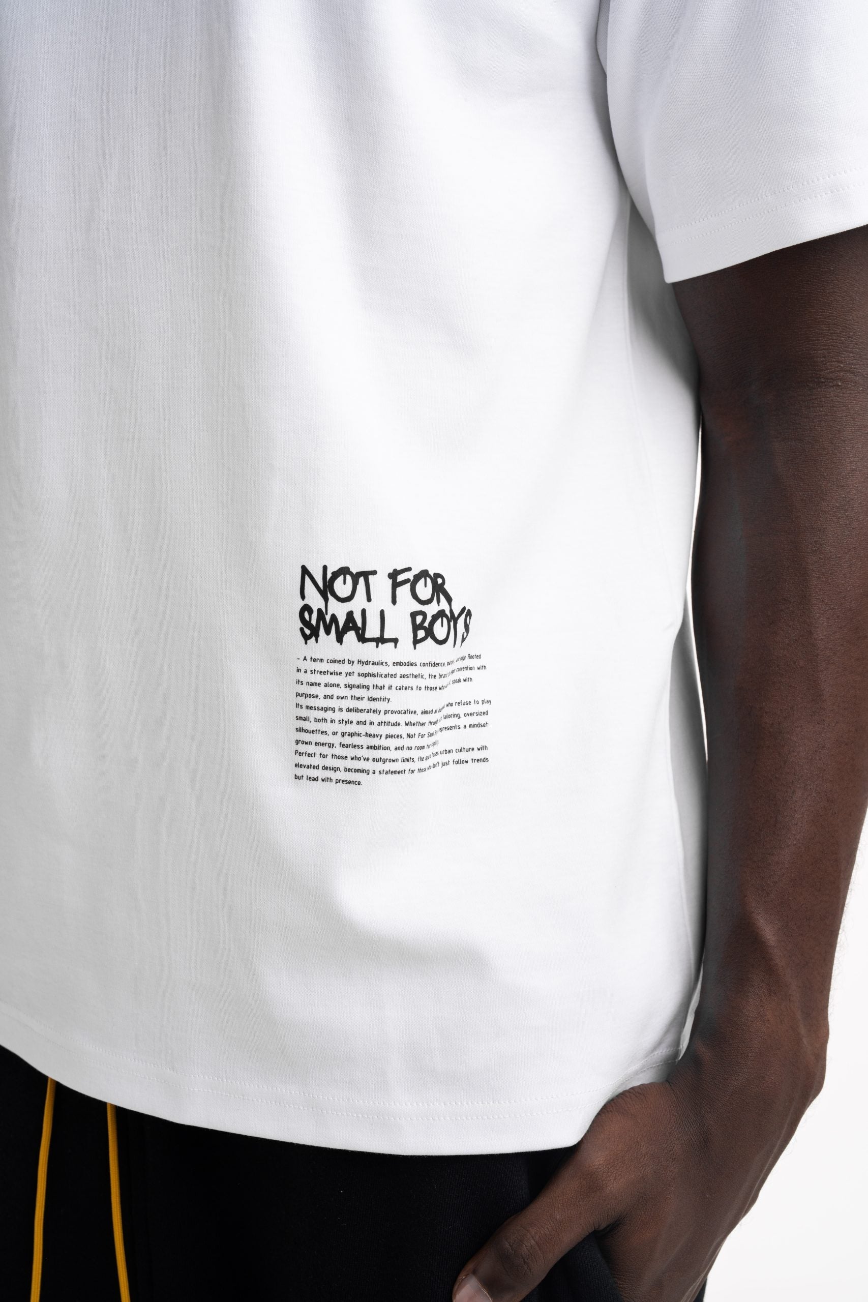 Hydraulics Men's Not For Small Boys V4 Oversized Fit T Shirt White |