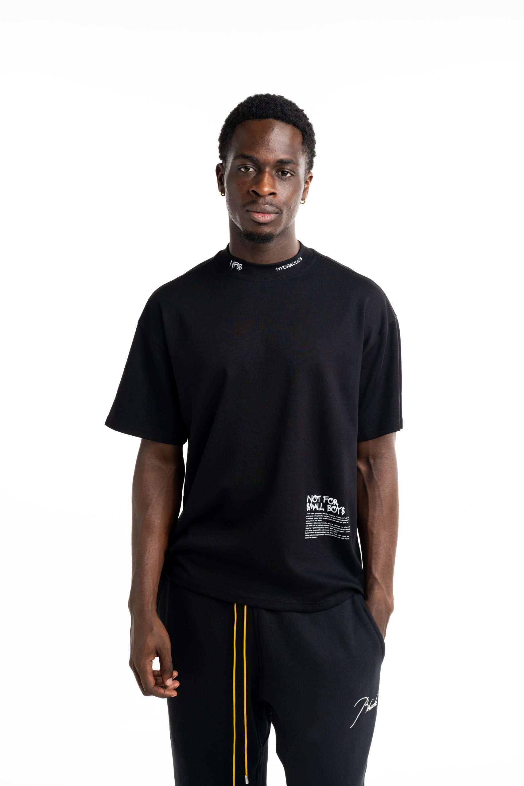 Hydraulics Men's Not For Small Boys V4 Oversized Fit T Shirt Black |