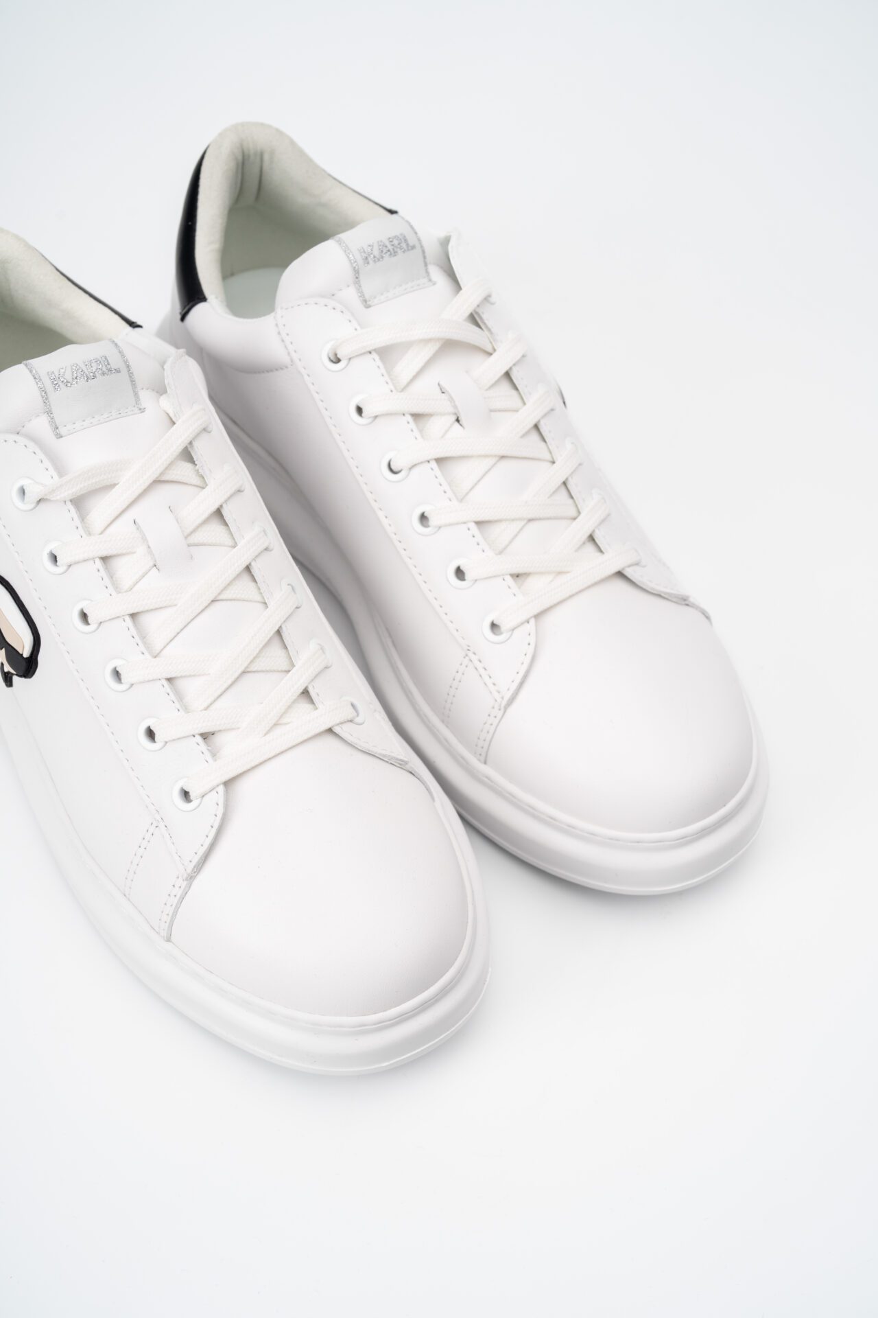 (Core) Karl Lagerfeld Men's Kapri NFT Lo Lace Sneaker White Lthr KL52530N 011