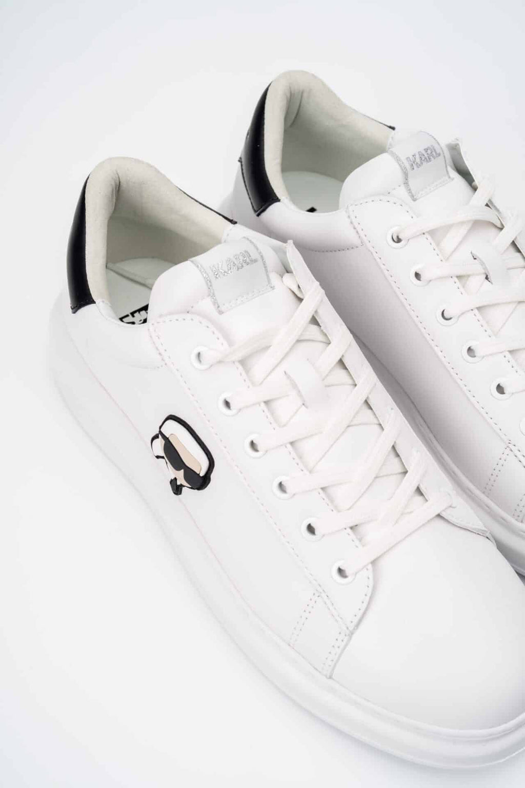 (Core) Karl Lagerfeld Men's Kapri NFT Lo Lace Sneaker White Lthr KL52530N 011