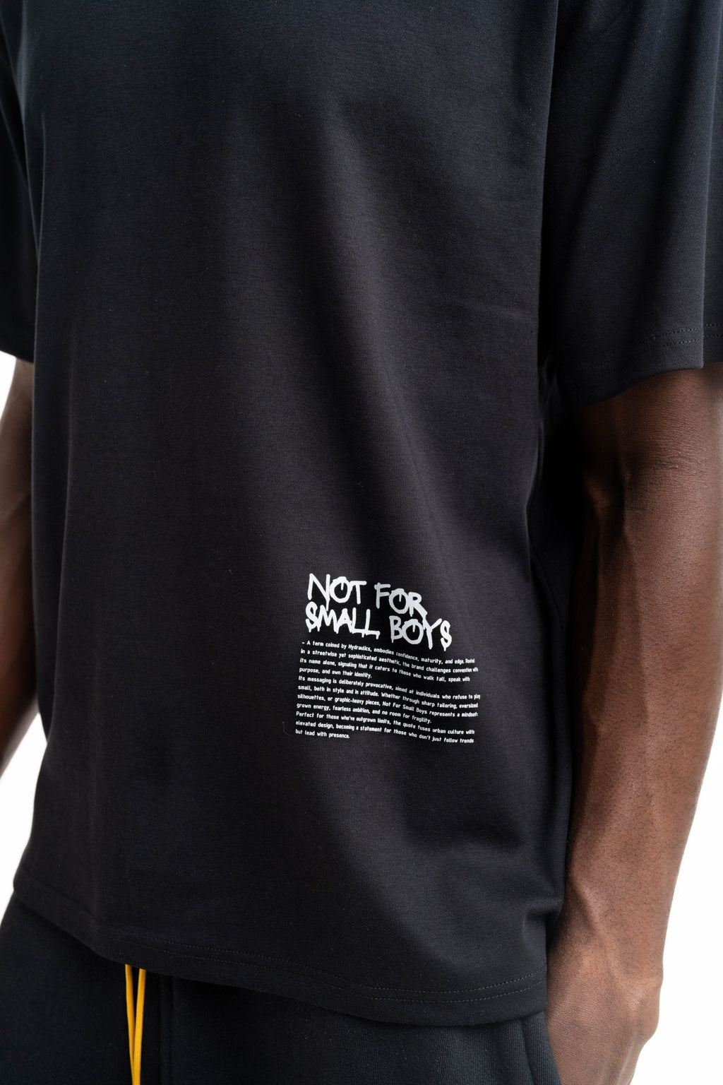 Hydraulics Men's Not For Small Boys V4 Oversized Fit T Shirt Black |