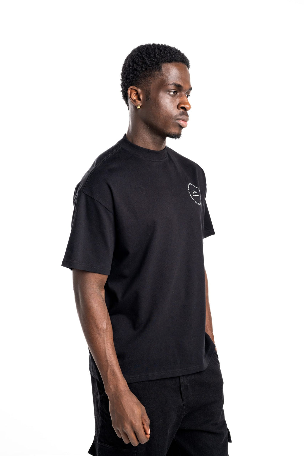 Hydraulics Circular Chain Oversized Fit T-Shirt Black