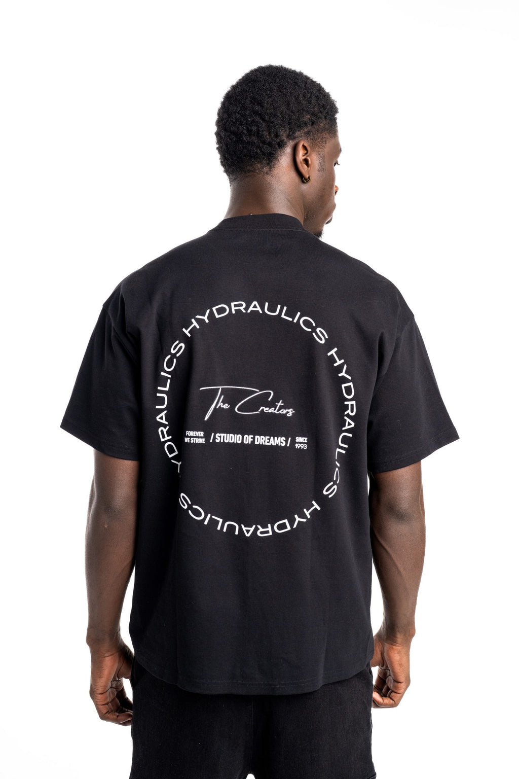Hydraulics Circular Chain Oversized Fit T-Shirt Black