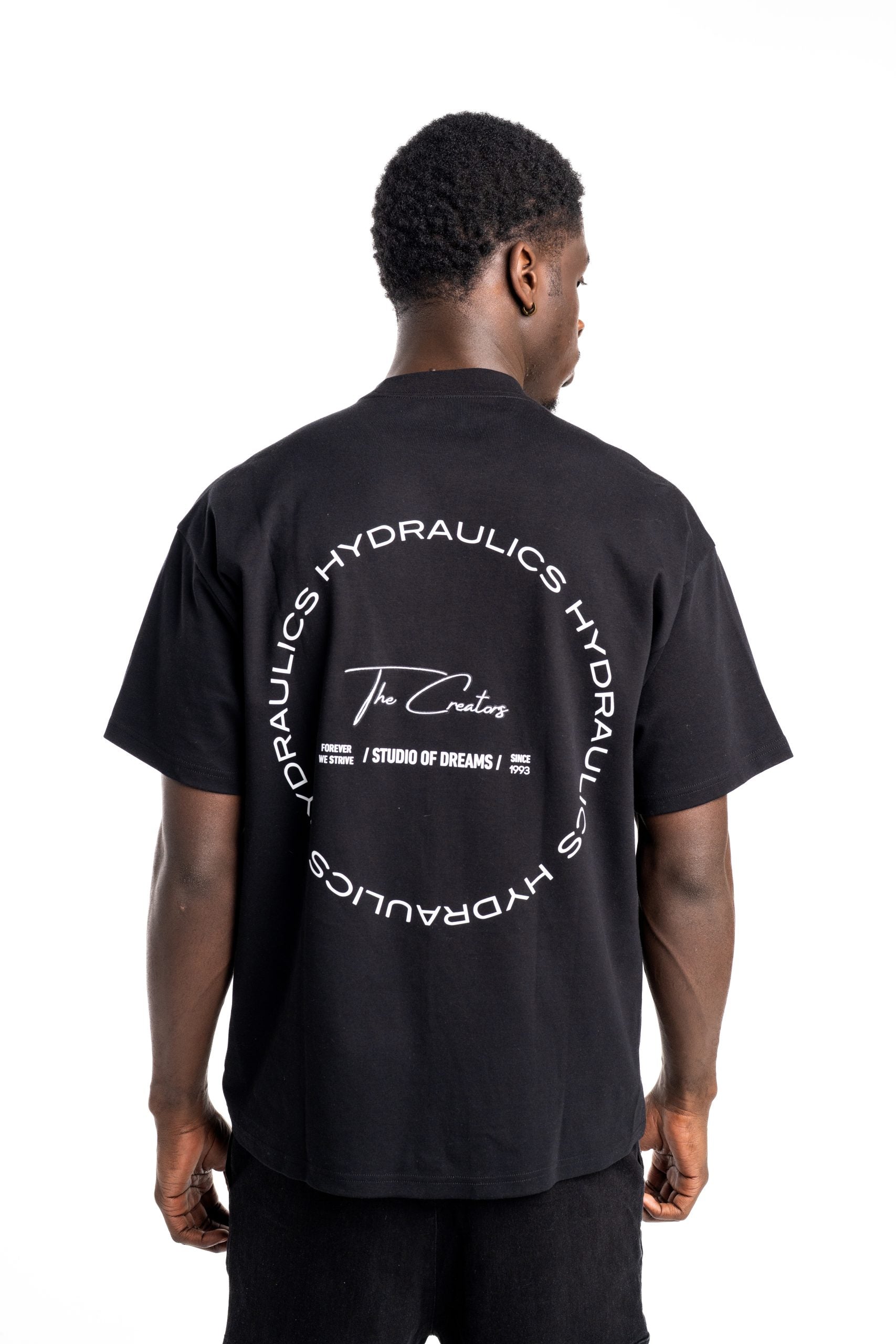 Hydraulics Circular Chain Oversized Fit T-Shirt Black