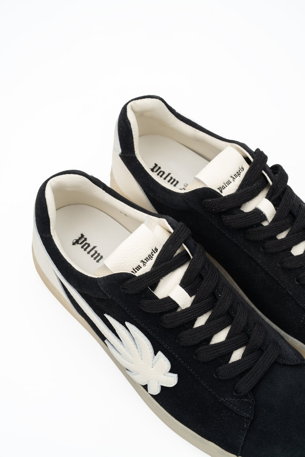 Palm Angels Men's Palm Tennis Suede Sneakers | PMIA111S26LEA001-100B