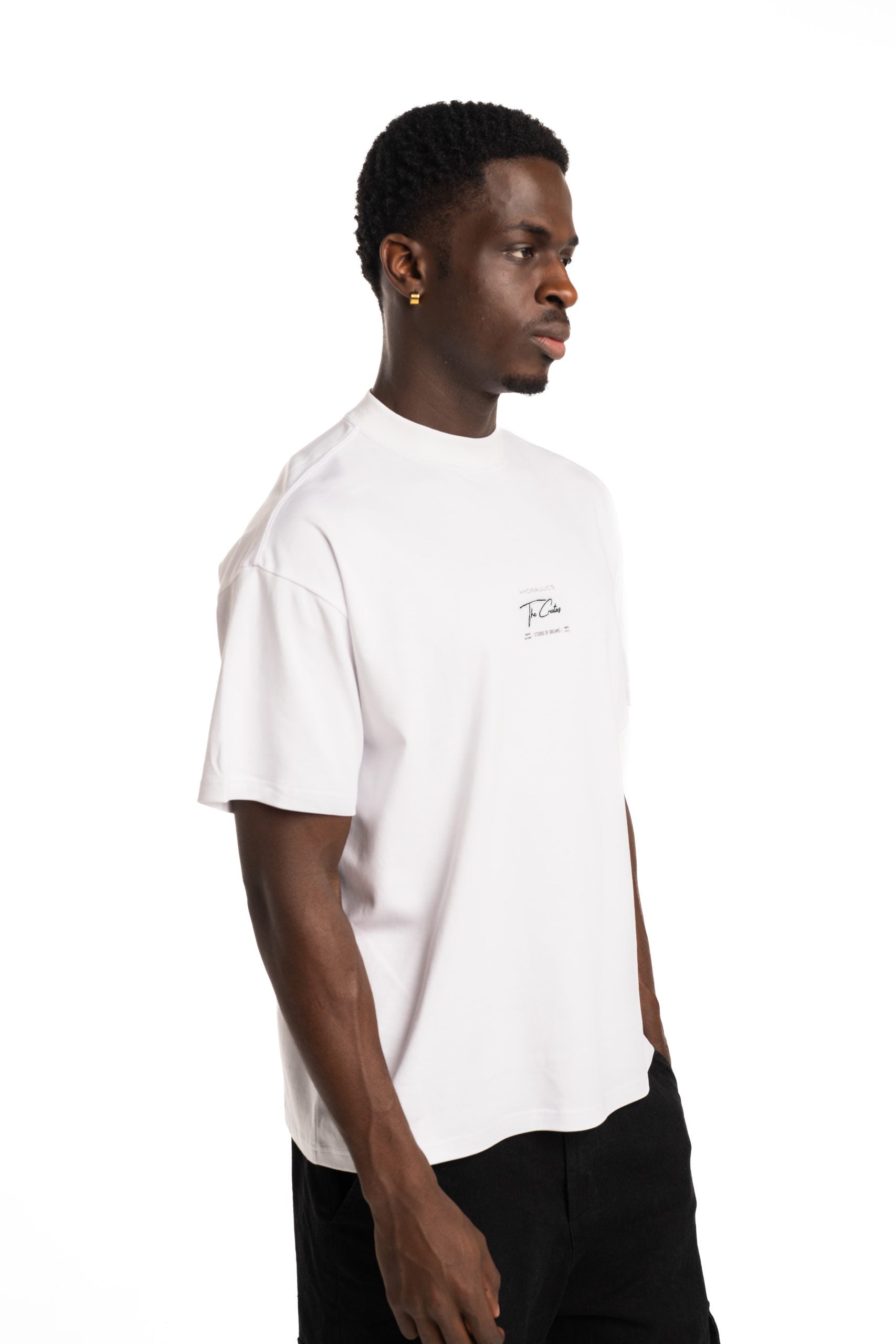 Hydraulics Designed For Winners Oversized Fit T-Shirt White