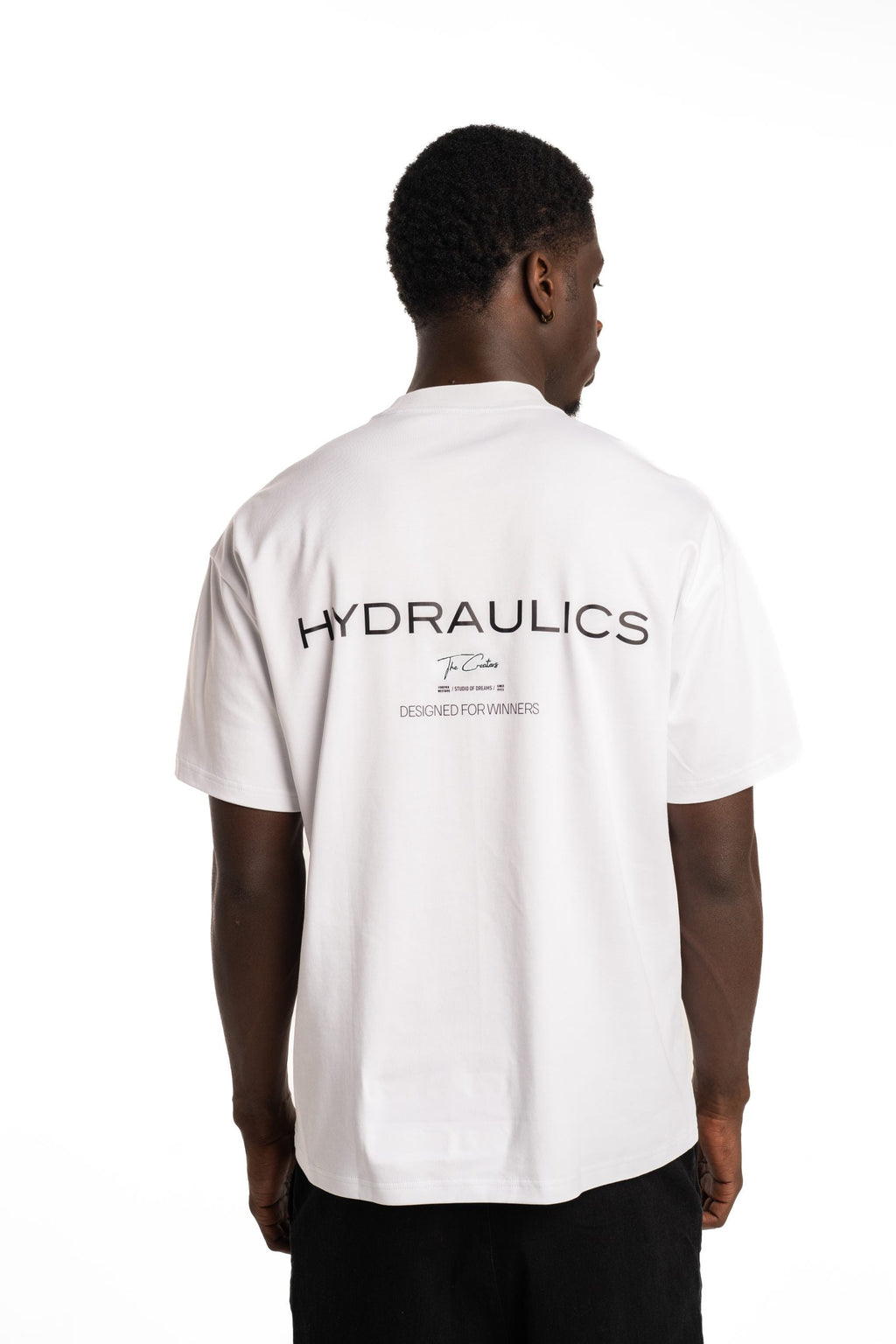 Hydraulics Designed For Winners Oversized Fit T-Shirt White