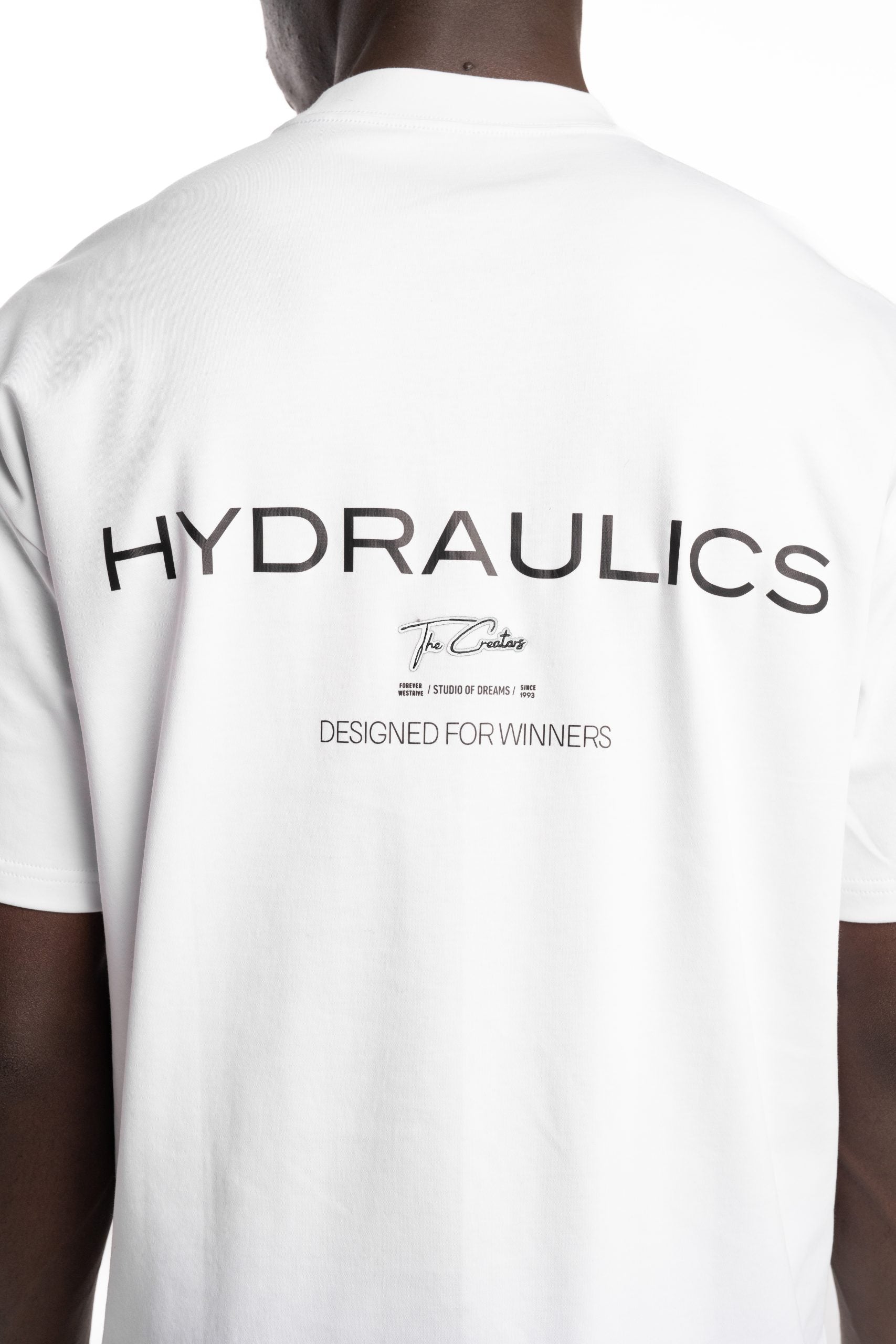 Hydraulics Designed For Winners Oversized Fit T-Shirt White