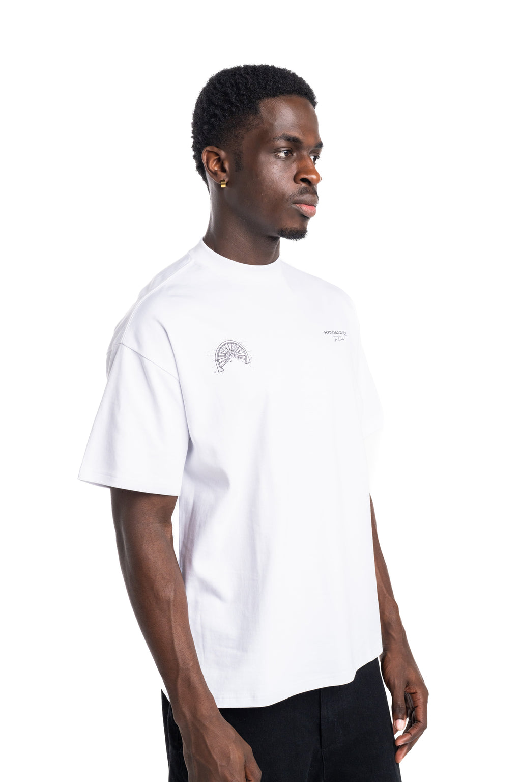 Hydraulics Sneaker Tunnel Oversized Fit T-Shirt White