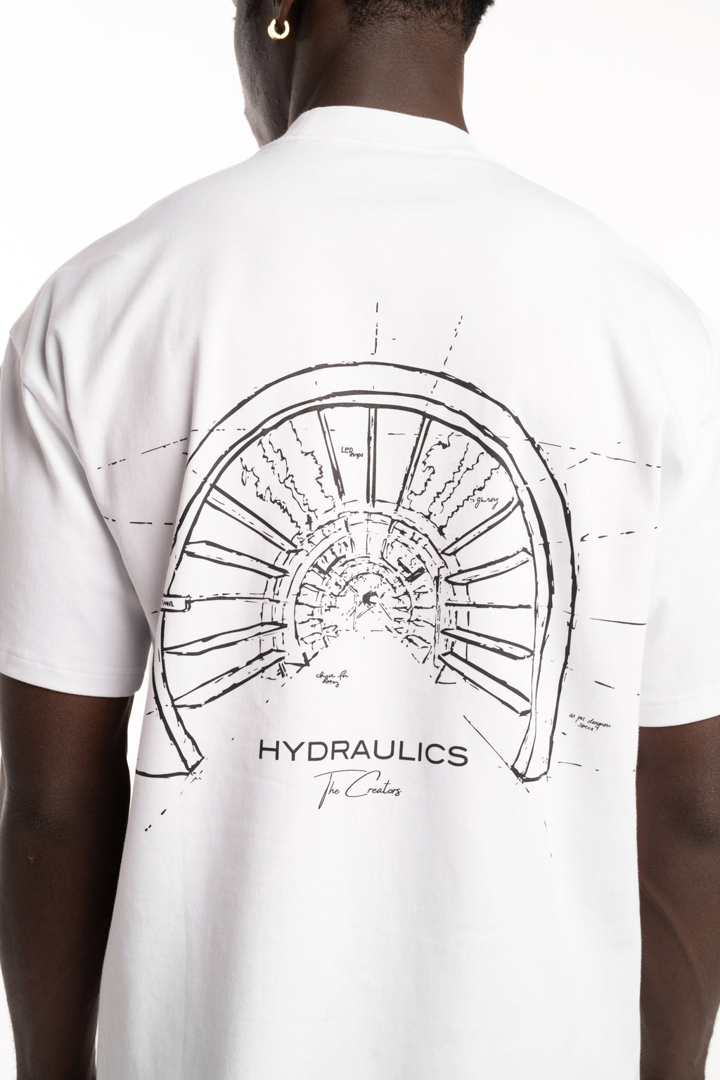 Hydraulics Sneaker Tunnel Oversized Fit T-Shirt White