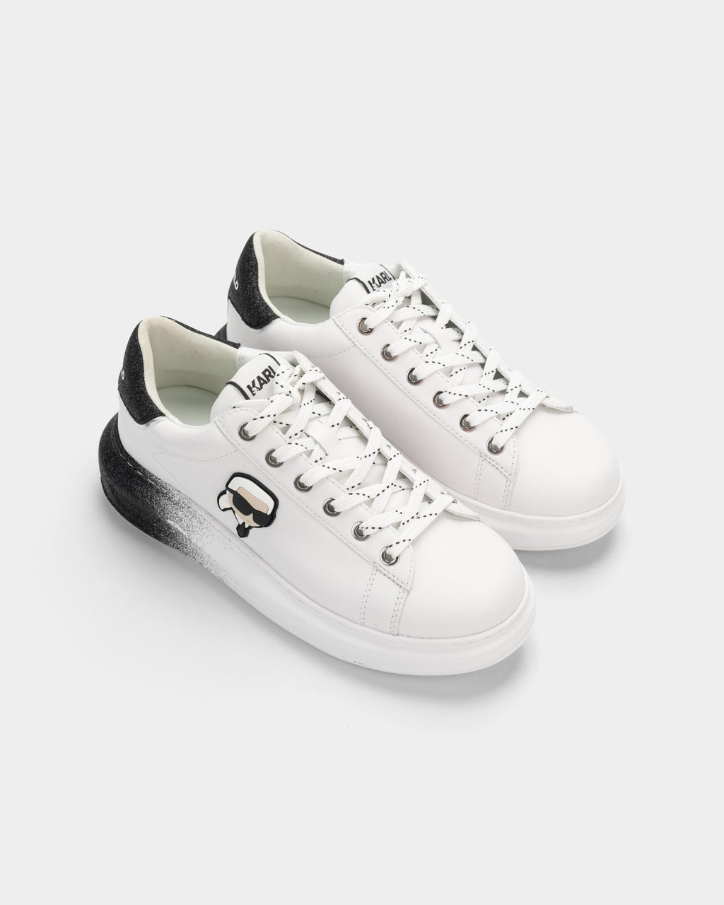 Karl Lagerfeld Ladies Kapri Ombre NFT Lo Lace White Lthr | KL62530F-011