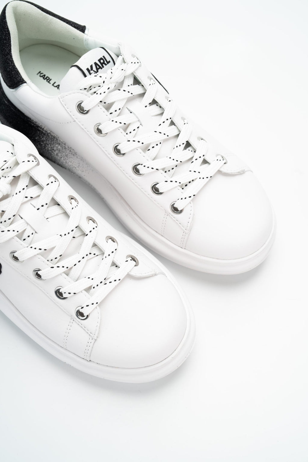 Karl Lagerfeld Ladies Kapri Ombre NFT Lo Lace White Lthr | KL62530F-011