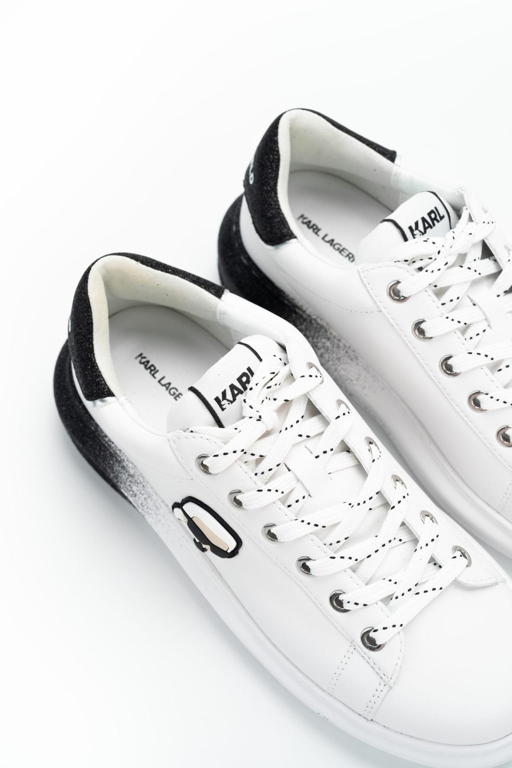 Karl Lagerfeld Ladies Kapri Ombre NFT Lo Lace White Lthr | KL62530F-011