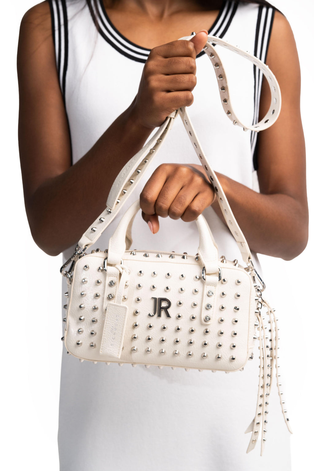 John Richmond Ladies Kotawa Trunk Bag | RWP26210BOAPX-White