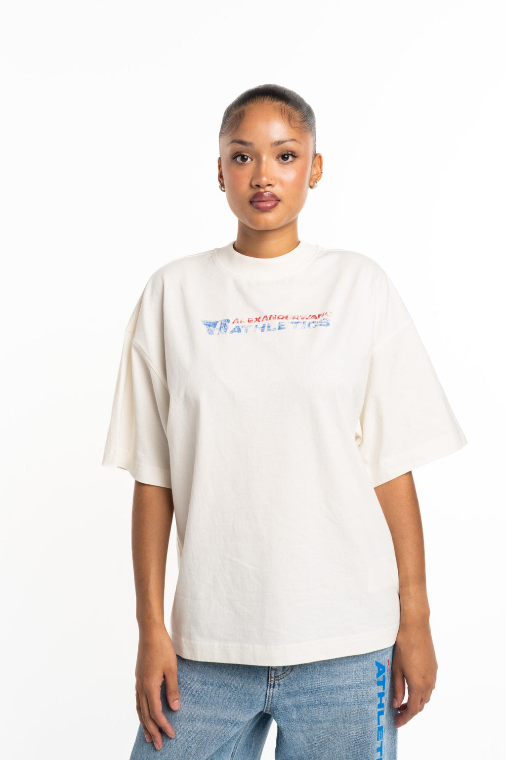 Alexander Wang Graphic Unisex SS Tee Vintage White | UCC2251835-120